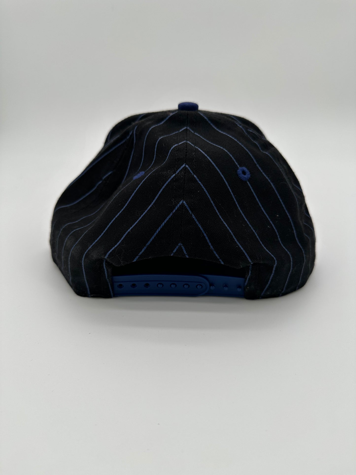 New Era Texas Ranges Black Blue Striped Snapback