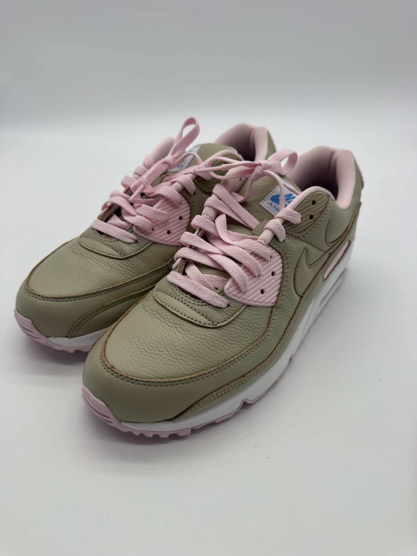 Nike Air Max 90 Olive Green Leather (NIKE BY YOU)