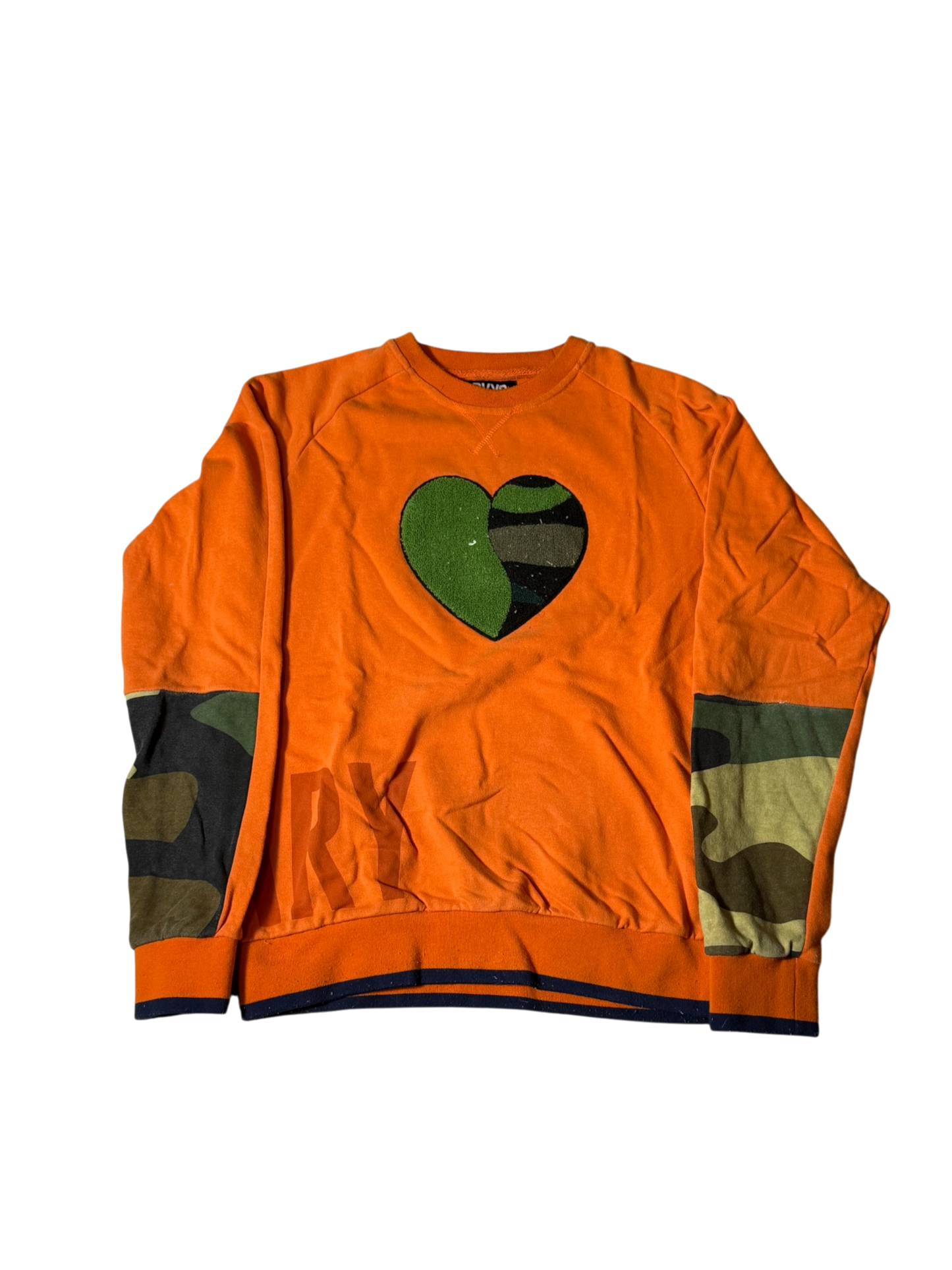 BKYS Crewneck Split Heart Patch Fleece
