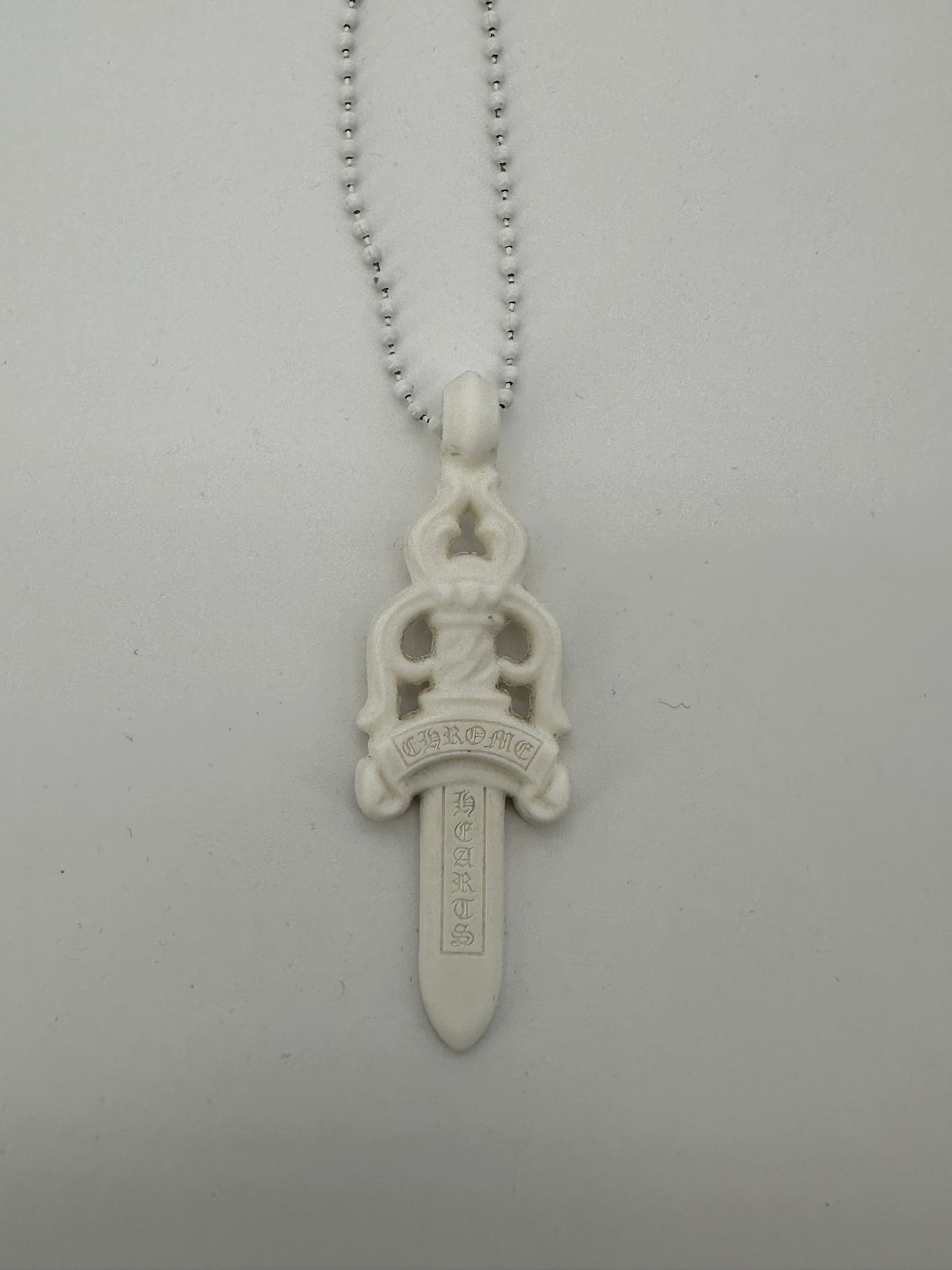 Chrome Hearts White SiliChrome Necklace