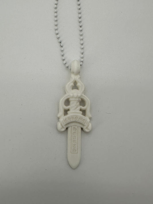 Chrome Hearts White SiliChrome Necklace