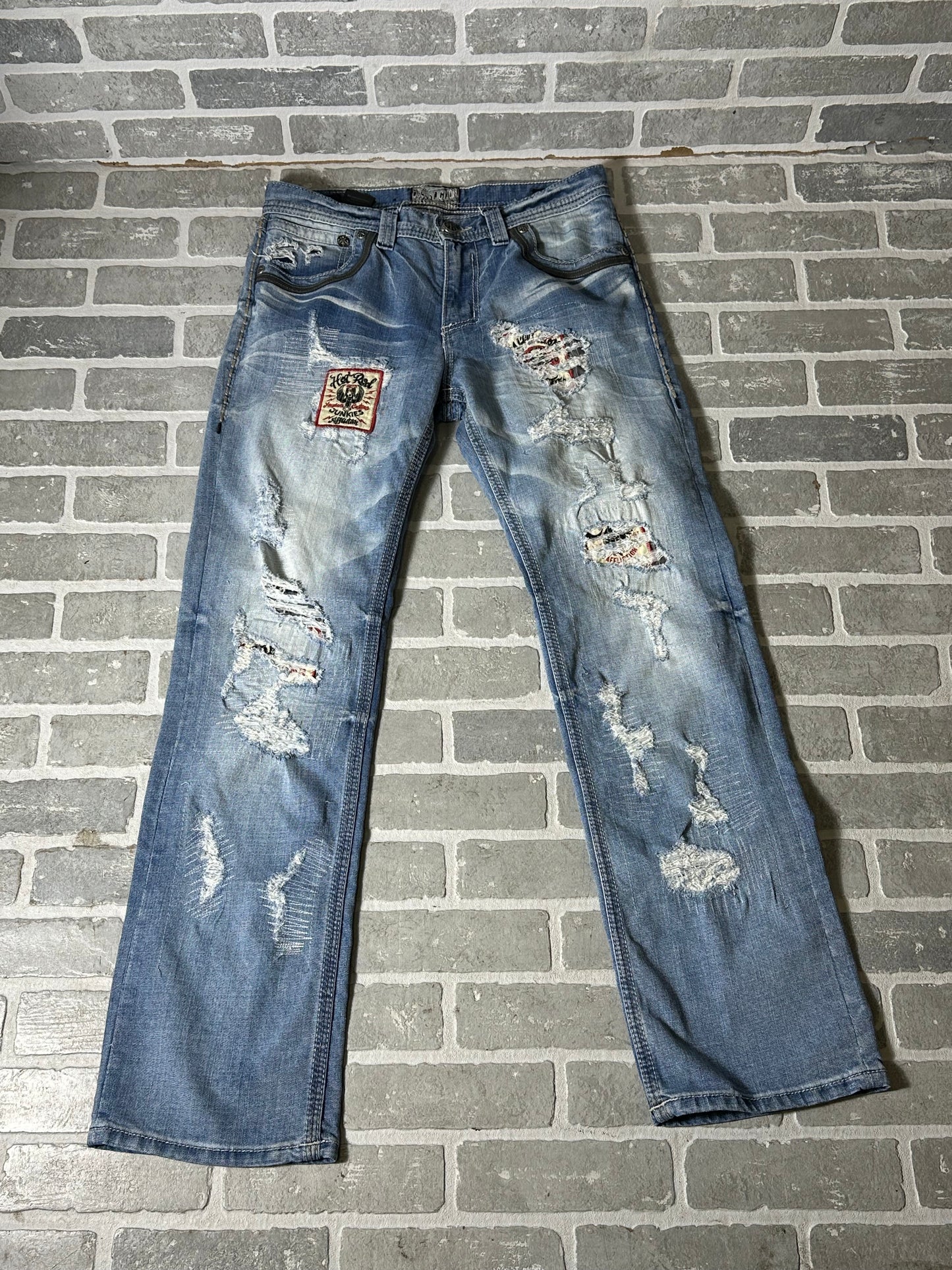 Affliction Patch Jeans 31