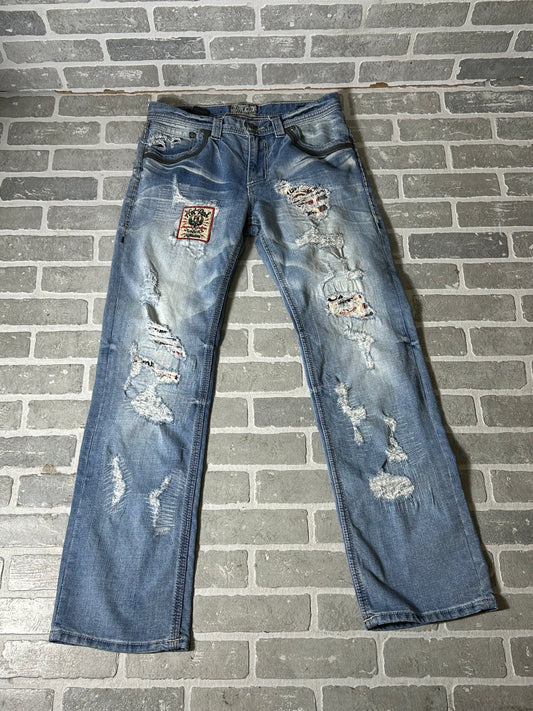 Affliction Patch Jeans 31