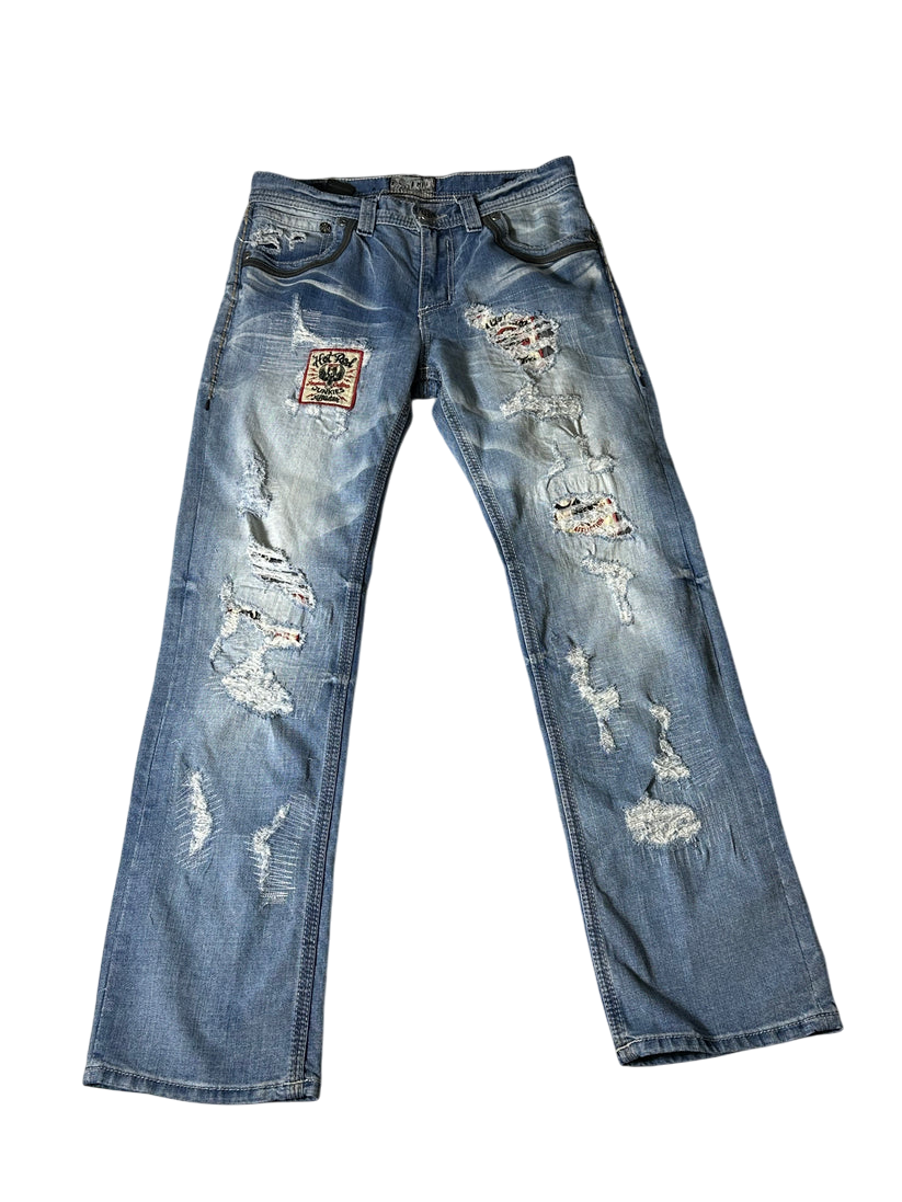 Affliction Patch Jeans 31