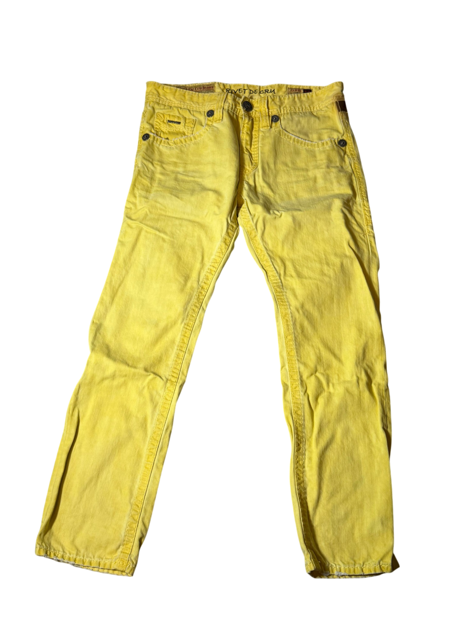 Rivet De Cru Yellow Washed Jeans