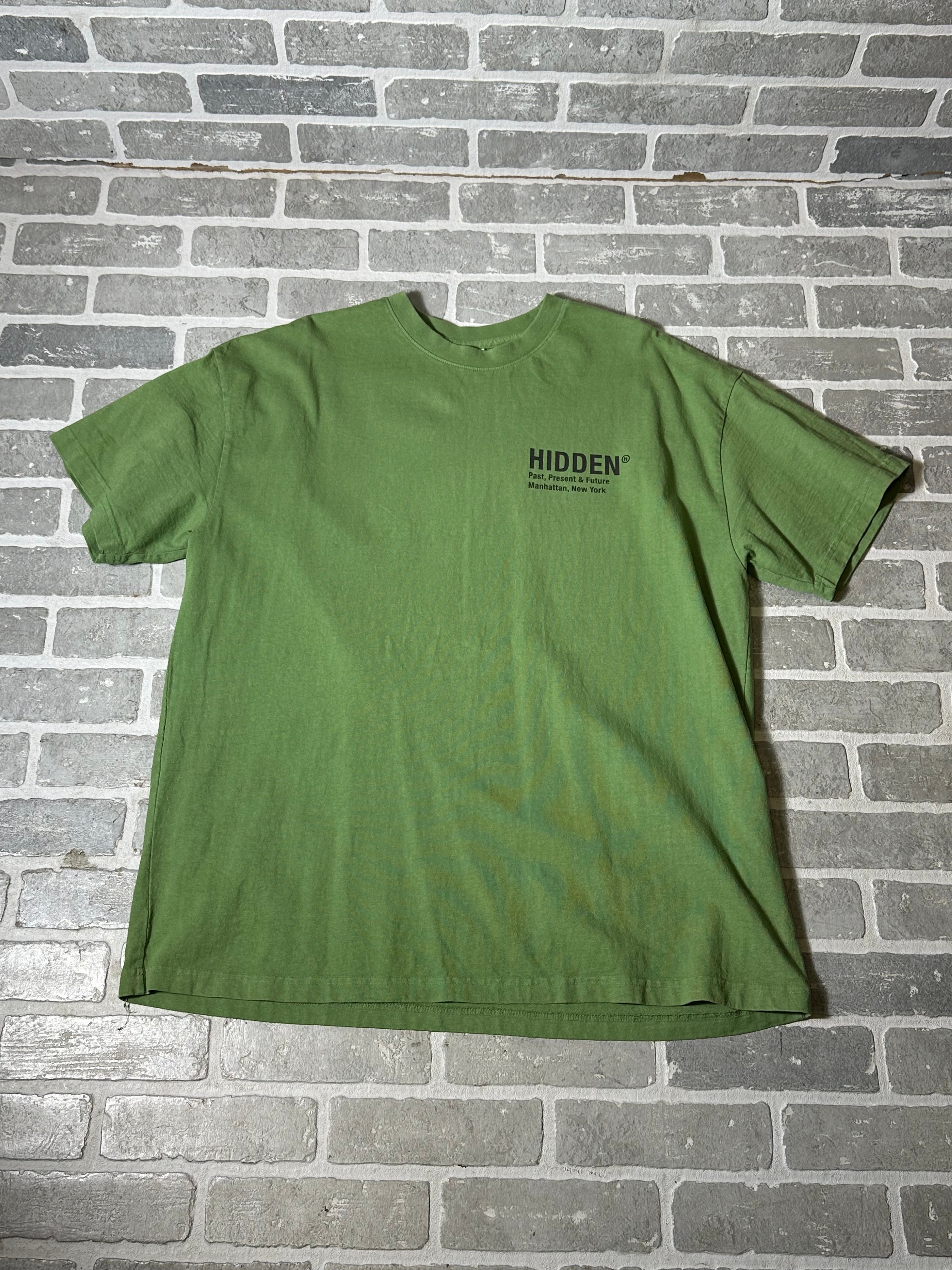 HIDDEN NY Tシャツ　L モスグリーン HIDDEN NY Tシャツ L モスグリーン HIDDEN NY Tシャツ L モス
