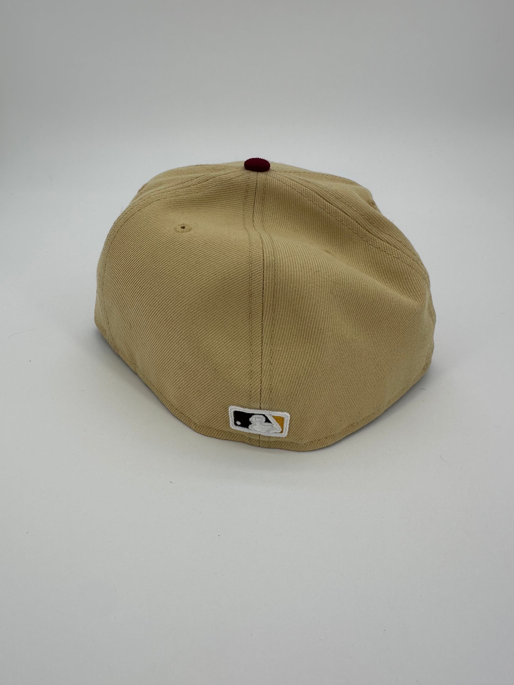 New Era Oakland A's Brown/Tan Red Brim Fitted