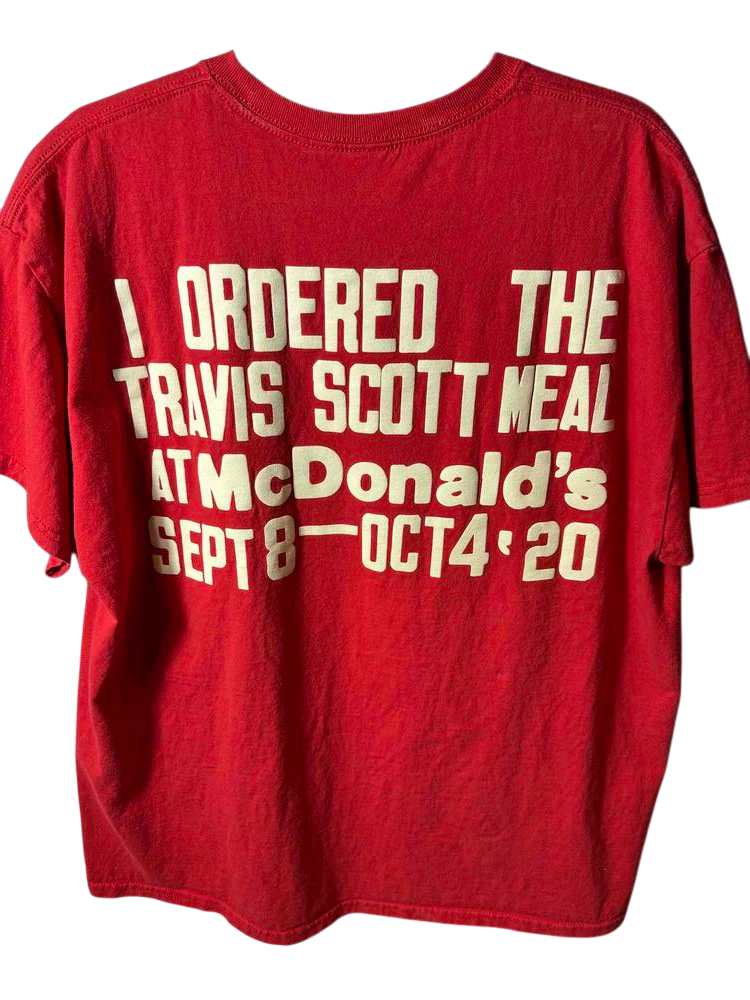Travis Scott x CPFM 4 CJ Burger Mouth T-shirt Red