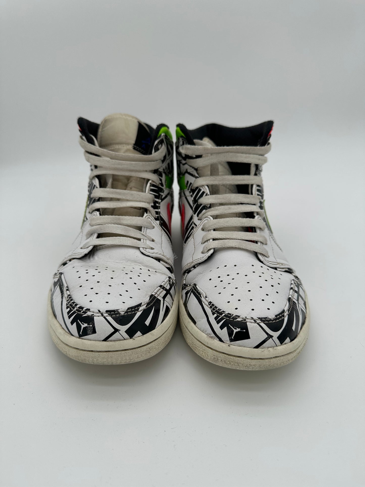 Jordan 1 Mid All Over Logos