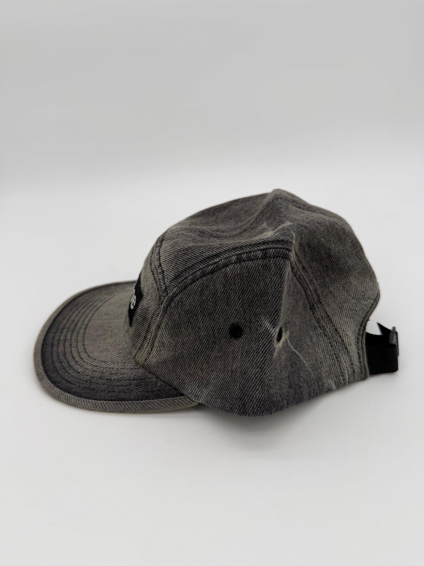 Supreme Denim Camp Cap Washed Black