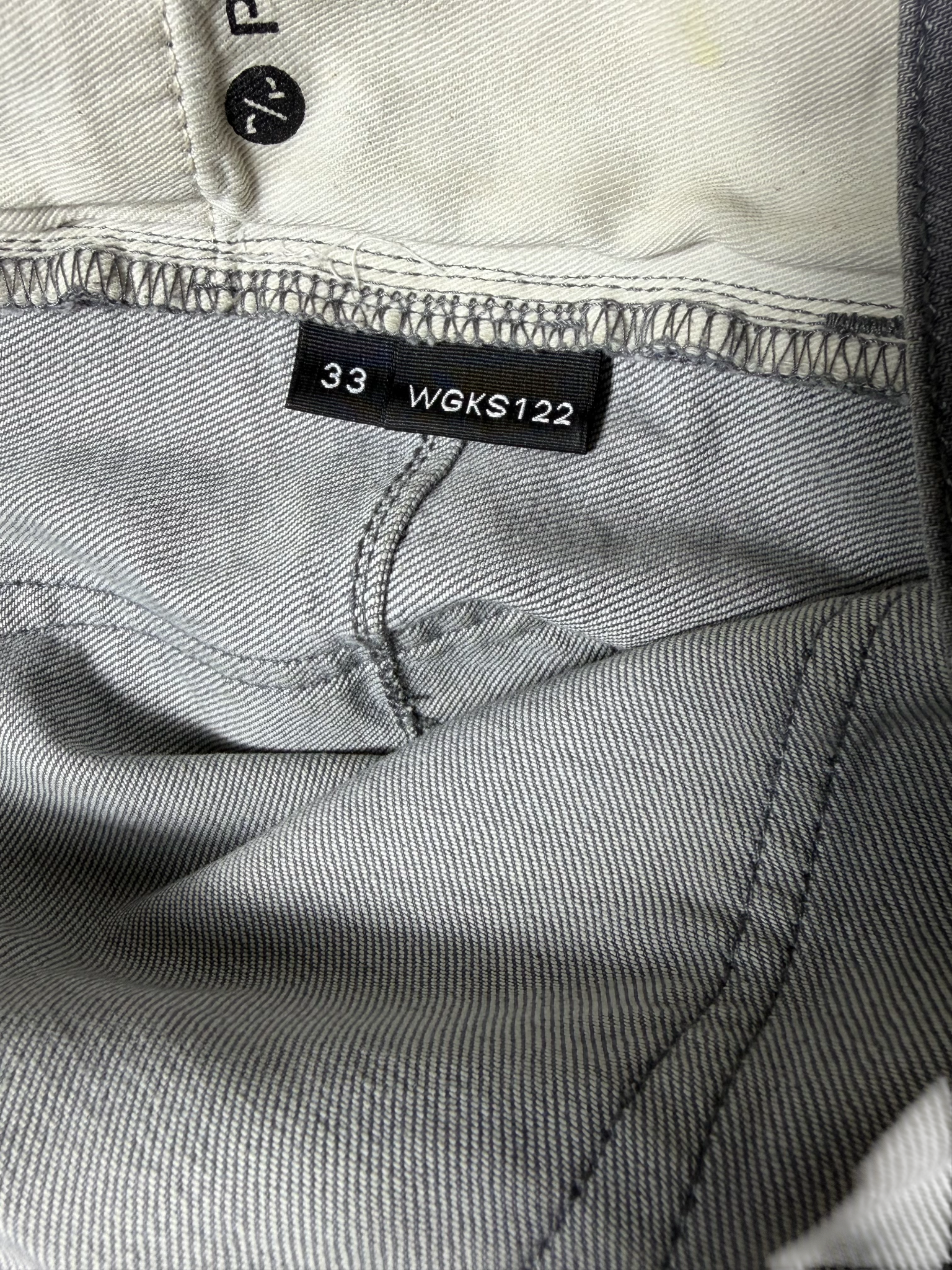 Purple Jeans Grey/White Splatter