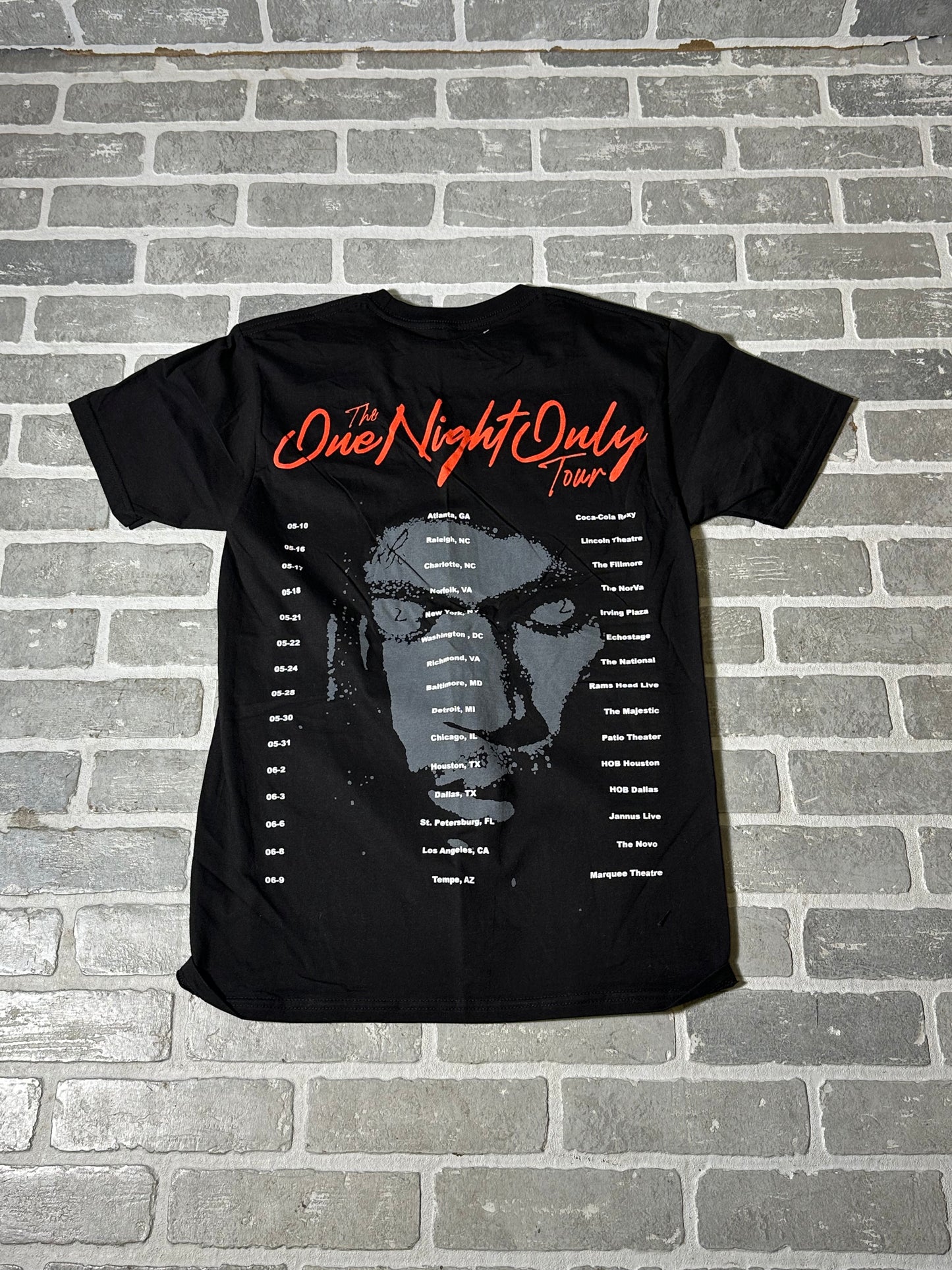 Hunxho One Night Only Tour T Shirt Black