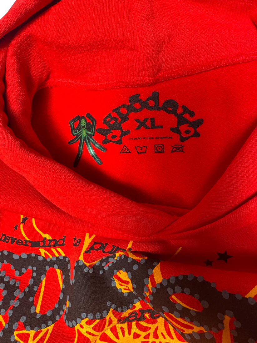 Sp5der P*NK V2 Hoodie Red