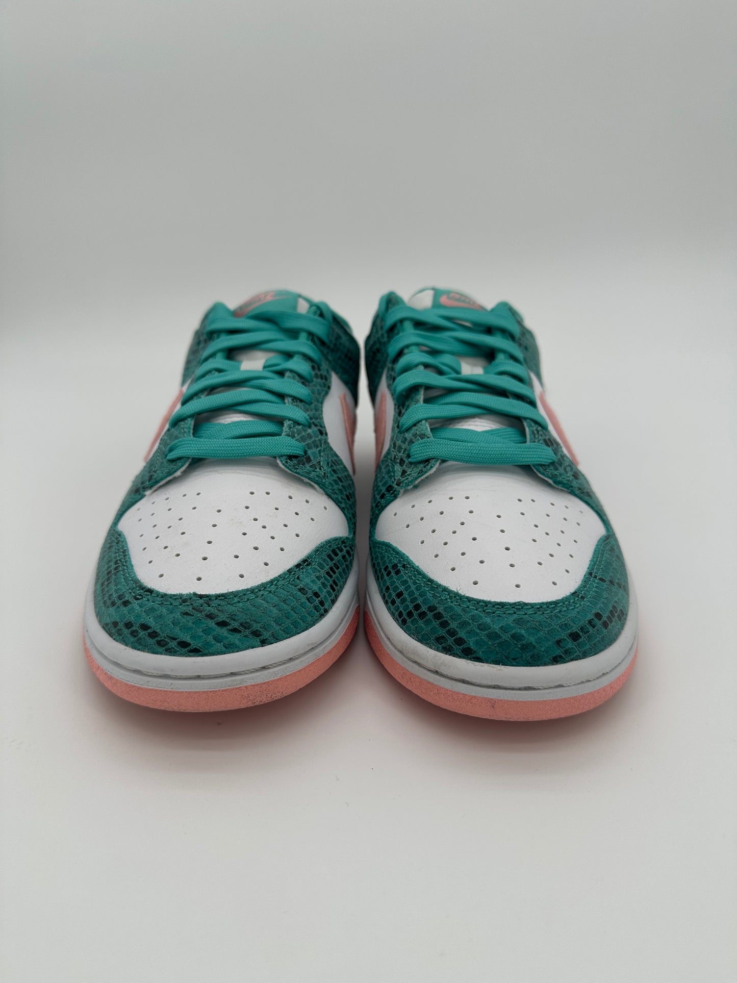 Nike Dunk Low Snakeskin Washed Teal Bleached Coral