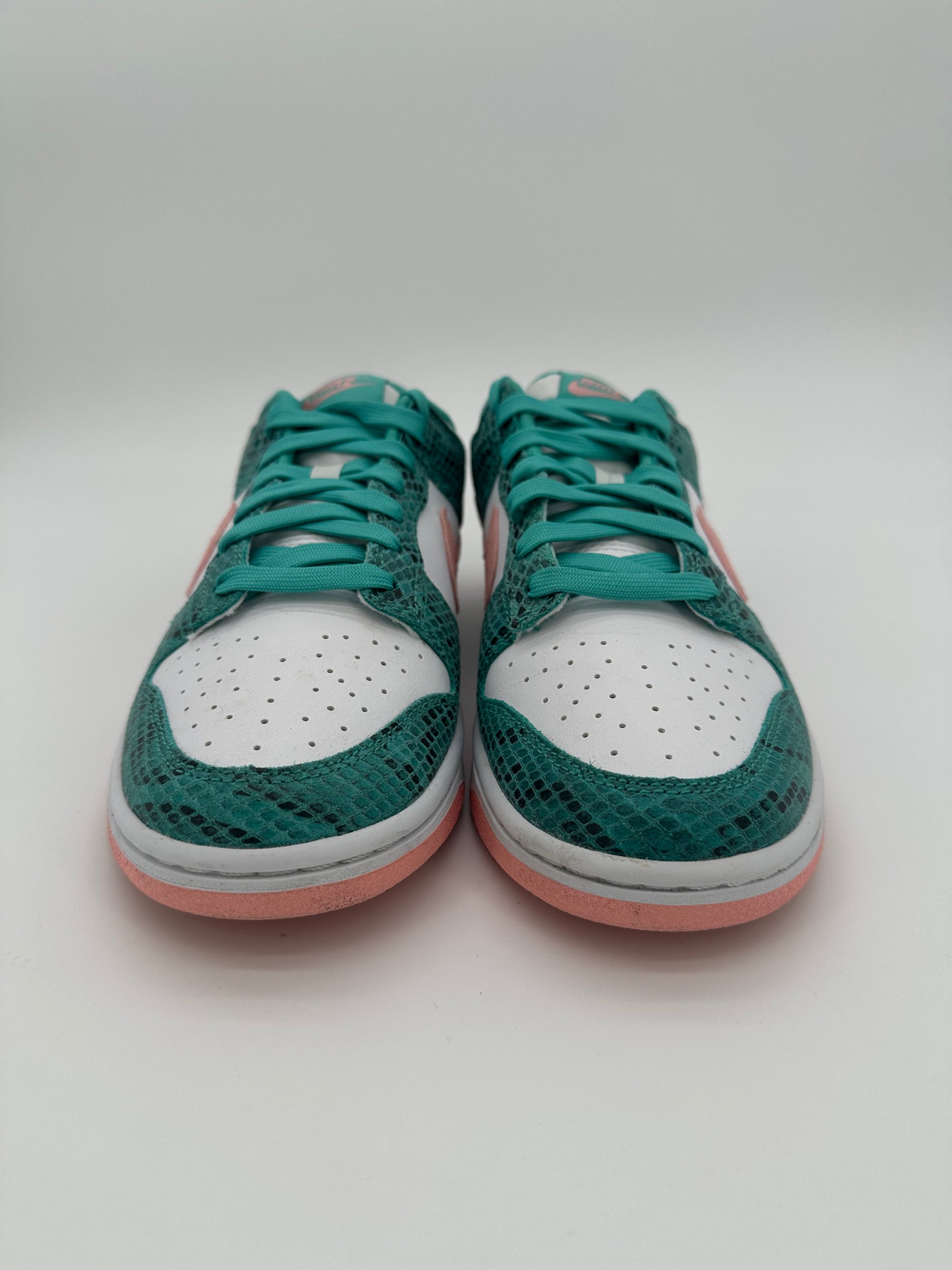 Nike Dunk Low Snakeskin Washed Teal Bleached Coral
