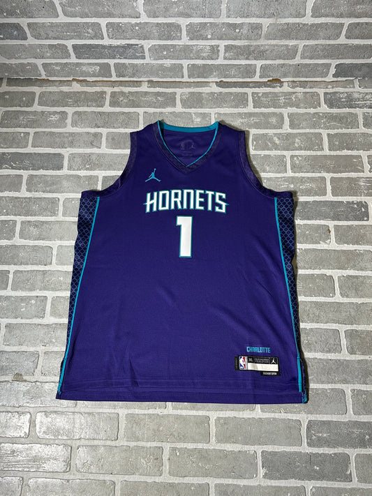 Hornets Lamelo Ball Jersey Purple