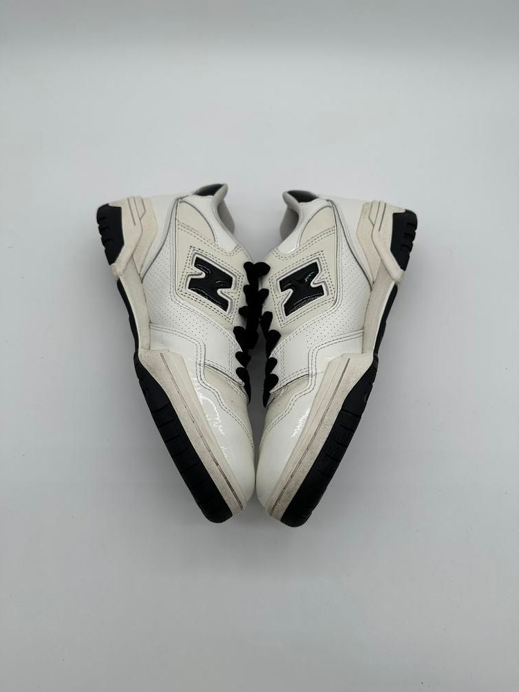 New Balance 550 Sea Salt Black Patent