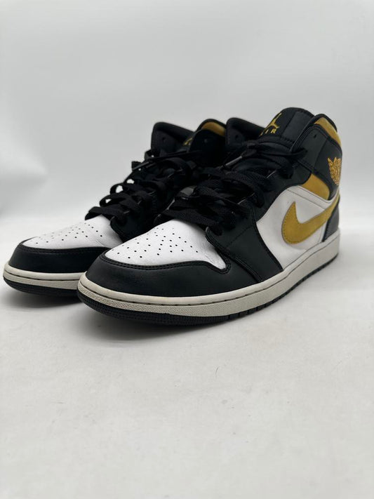 Jordan 1 Mid White Pollen Black