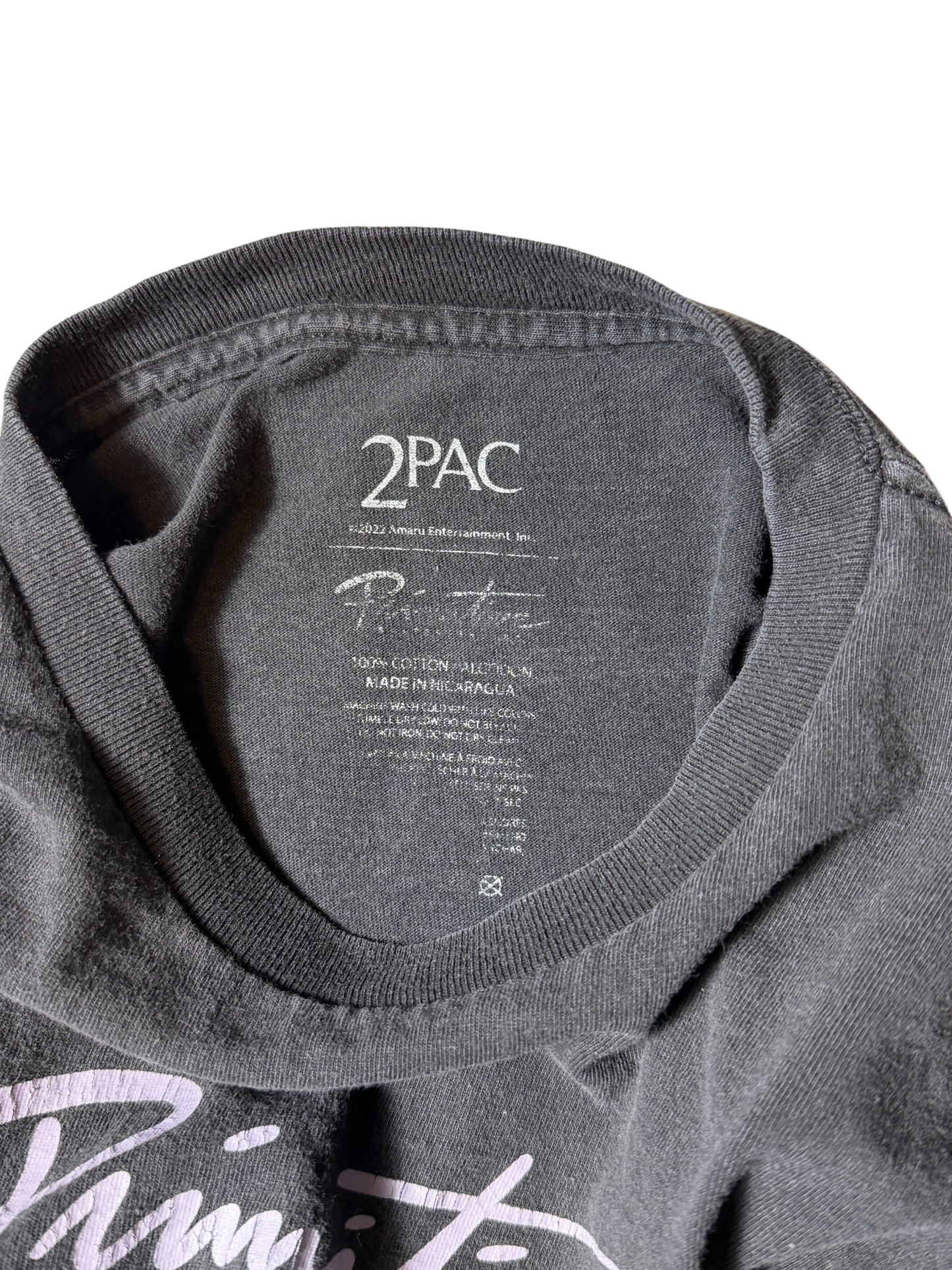 2Pac Primitive Black T Shirt