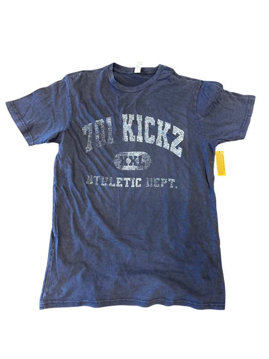 701 Kickz Athletic Dept Tee Navy Vintage Wash