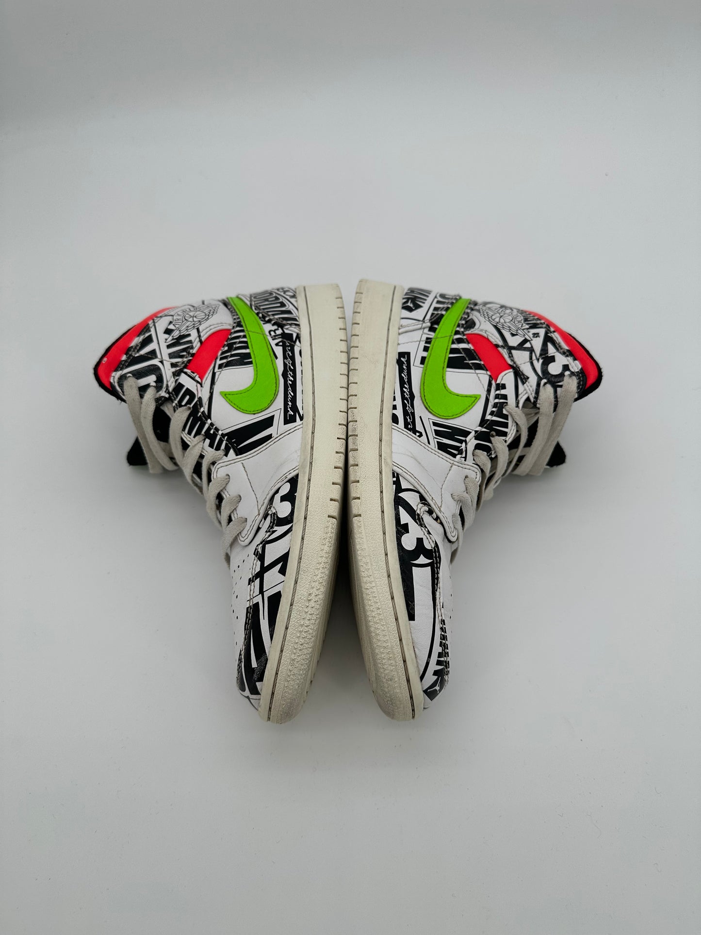 Jordan 1 Mid All Over Logos