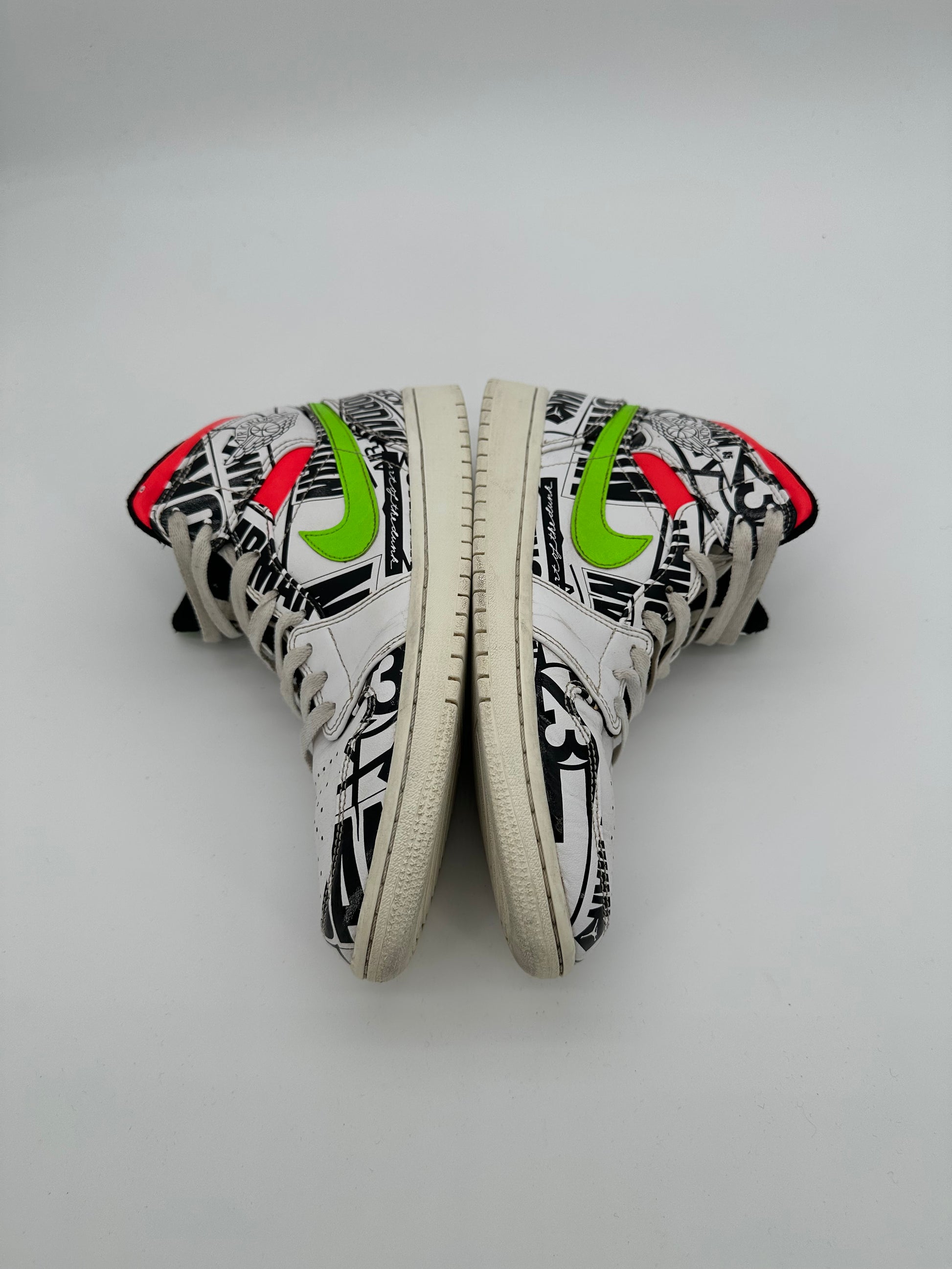 Jordan 1 Mid All Over Logos