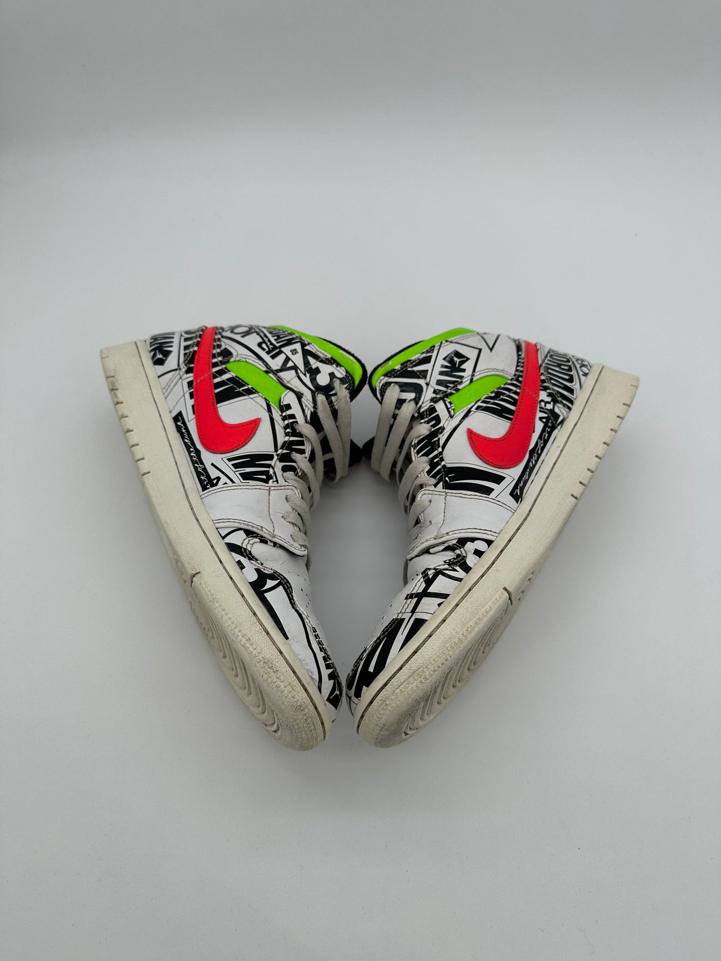 Jordan 1 Mid All Over Logos