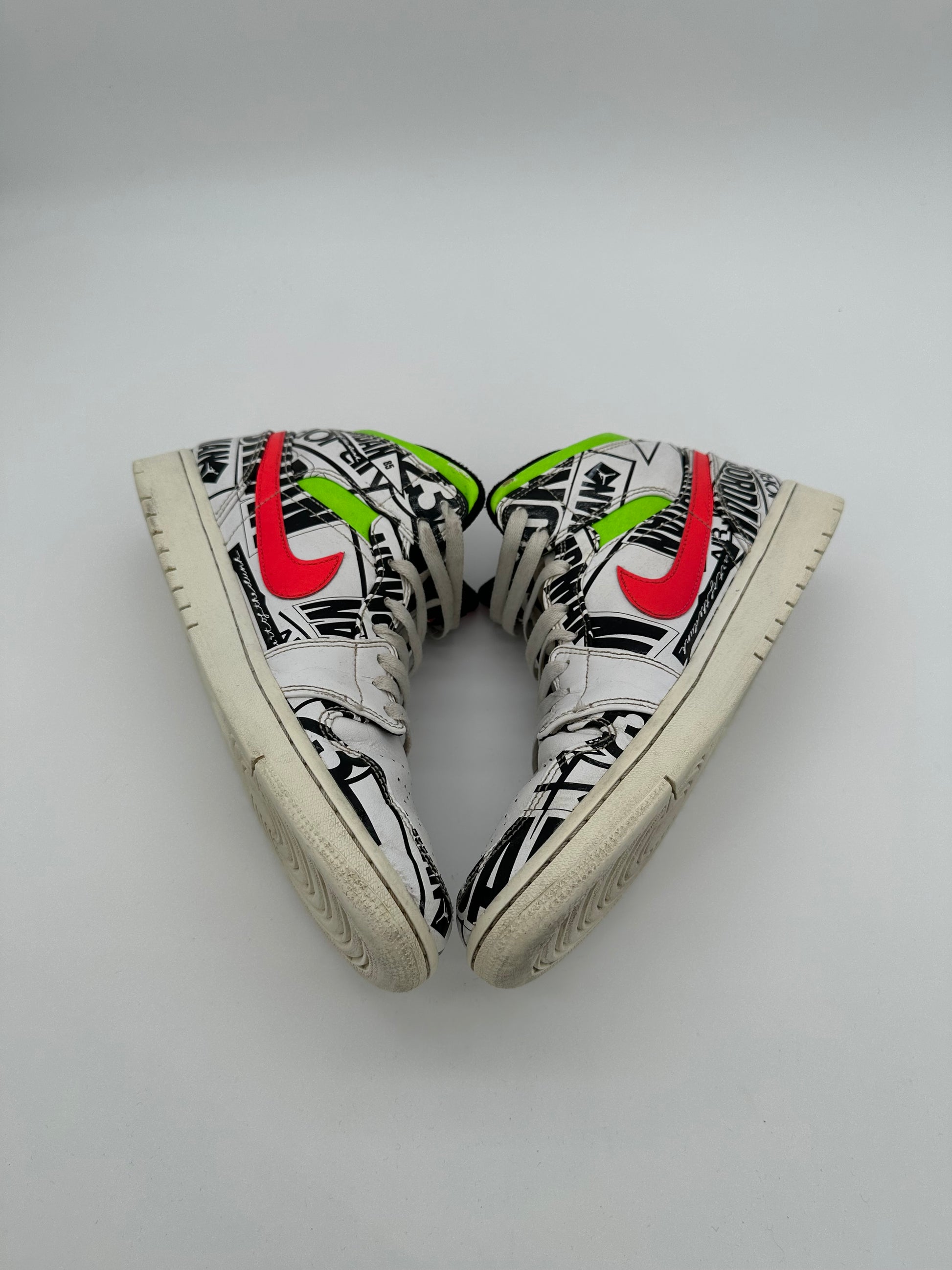 Jordan 1 Mid All Over Logos