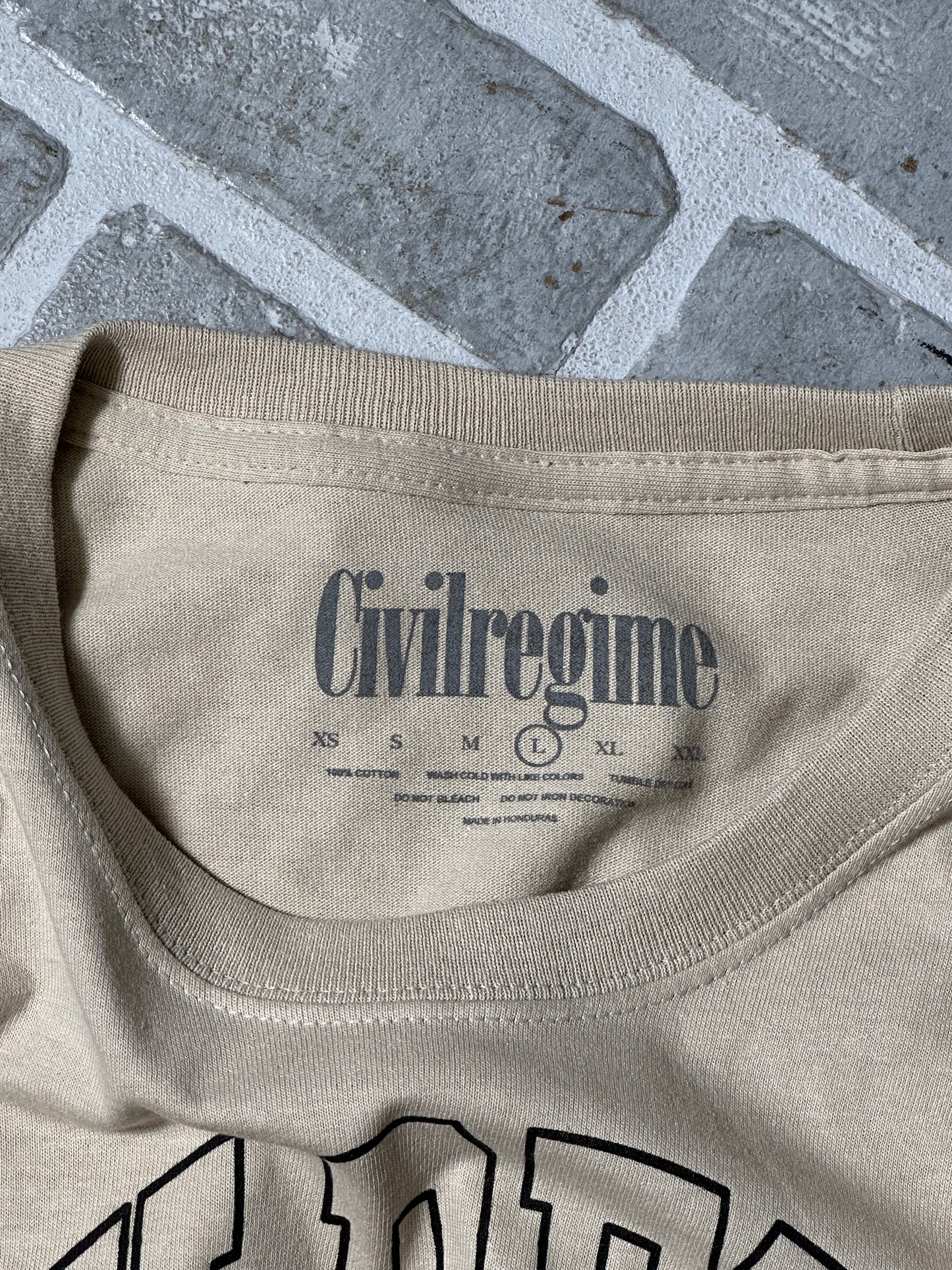 Civilregime Skull Fire T Shirt Brown