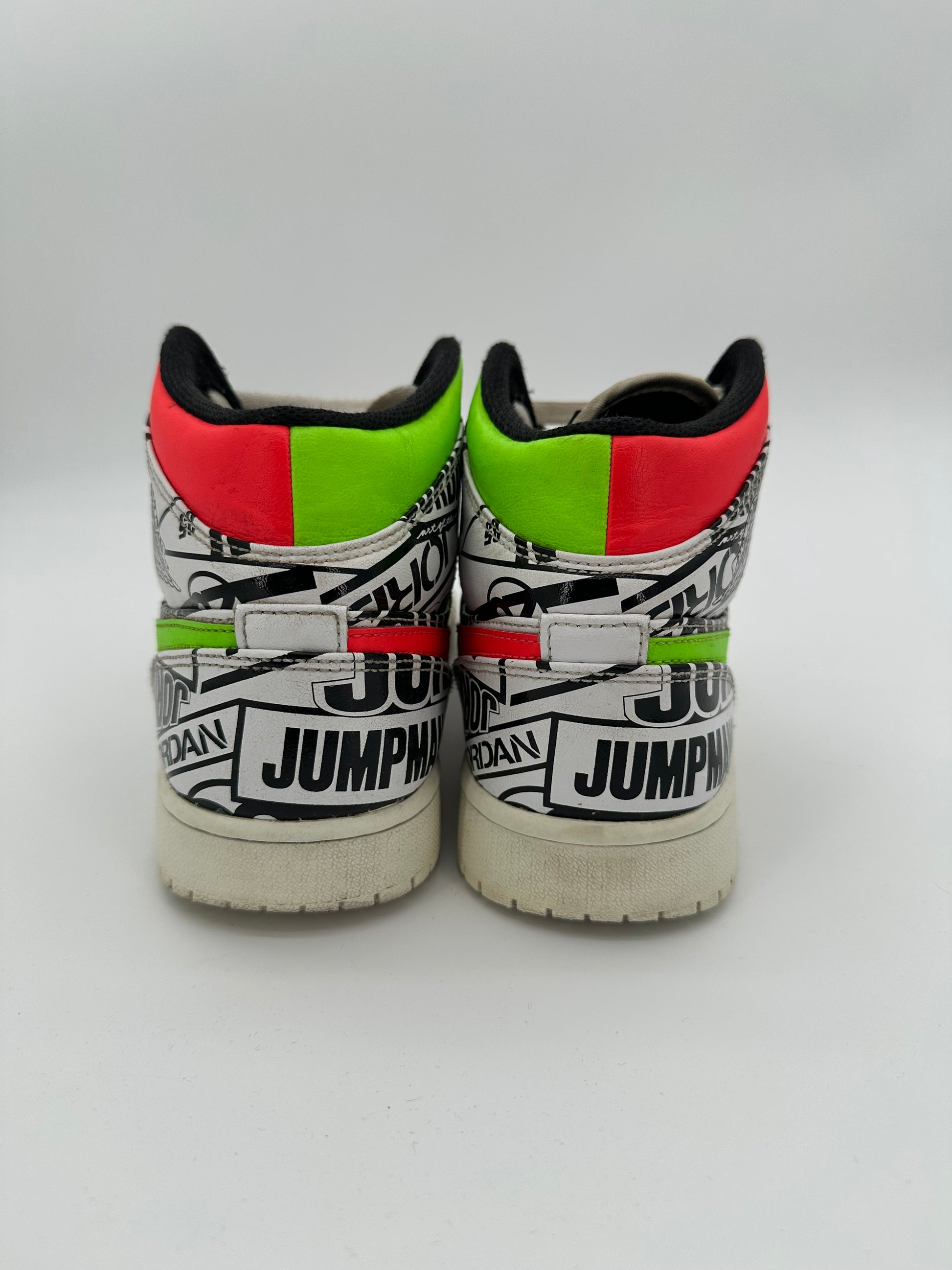 Jordan 1 Mid All Over Logos