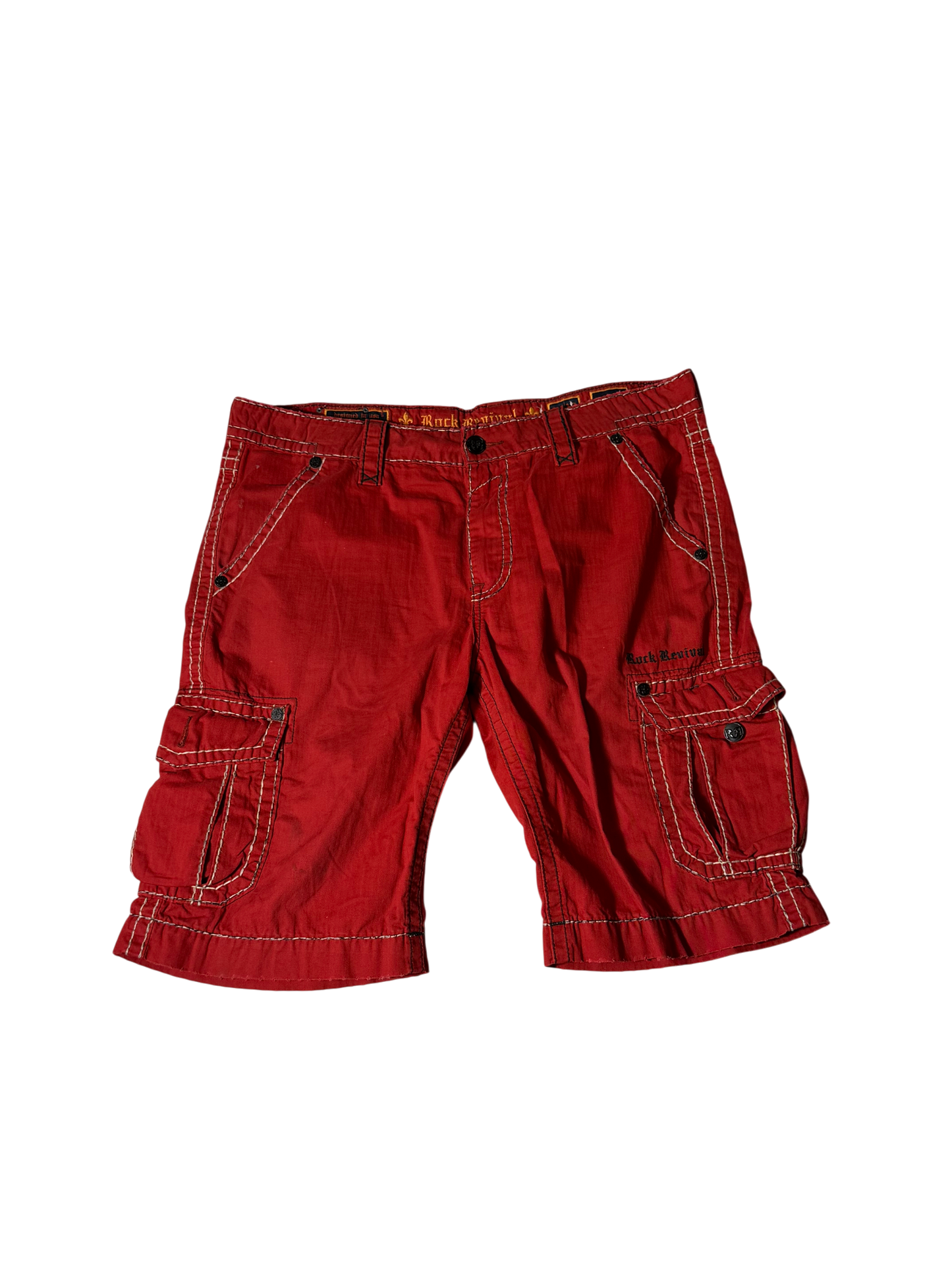 Rock Revival Shorts Red/Black