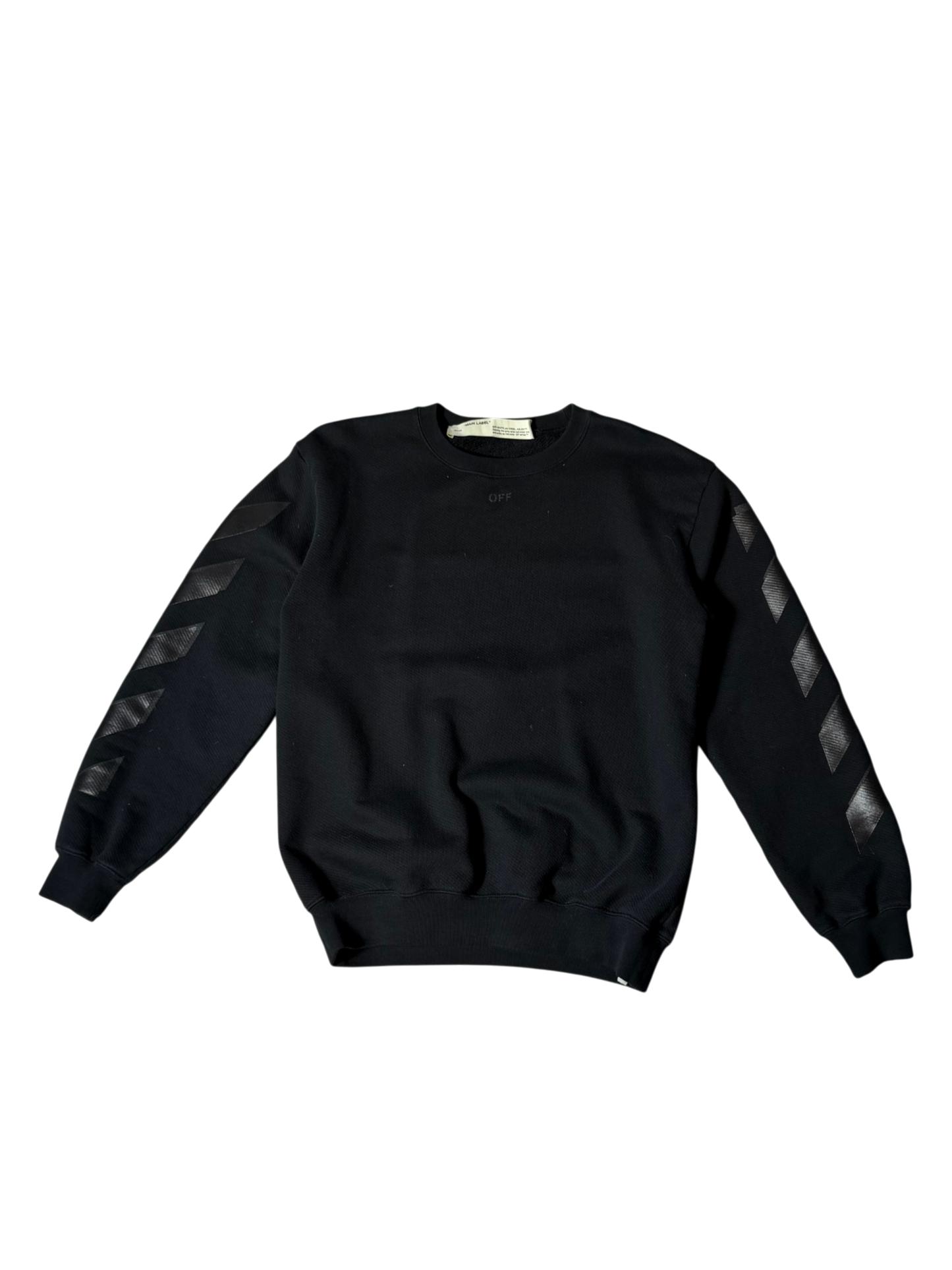 OFF-WHITE Black Rubber Arrow Sweatshirt