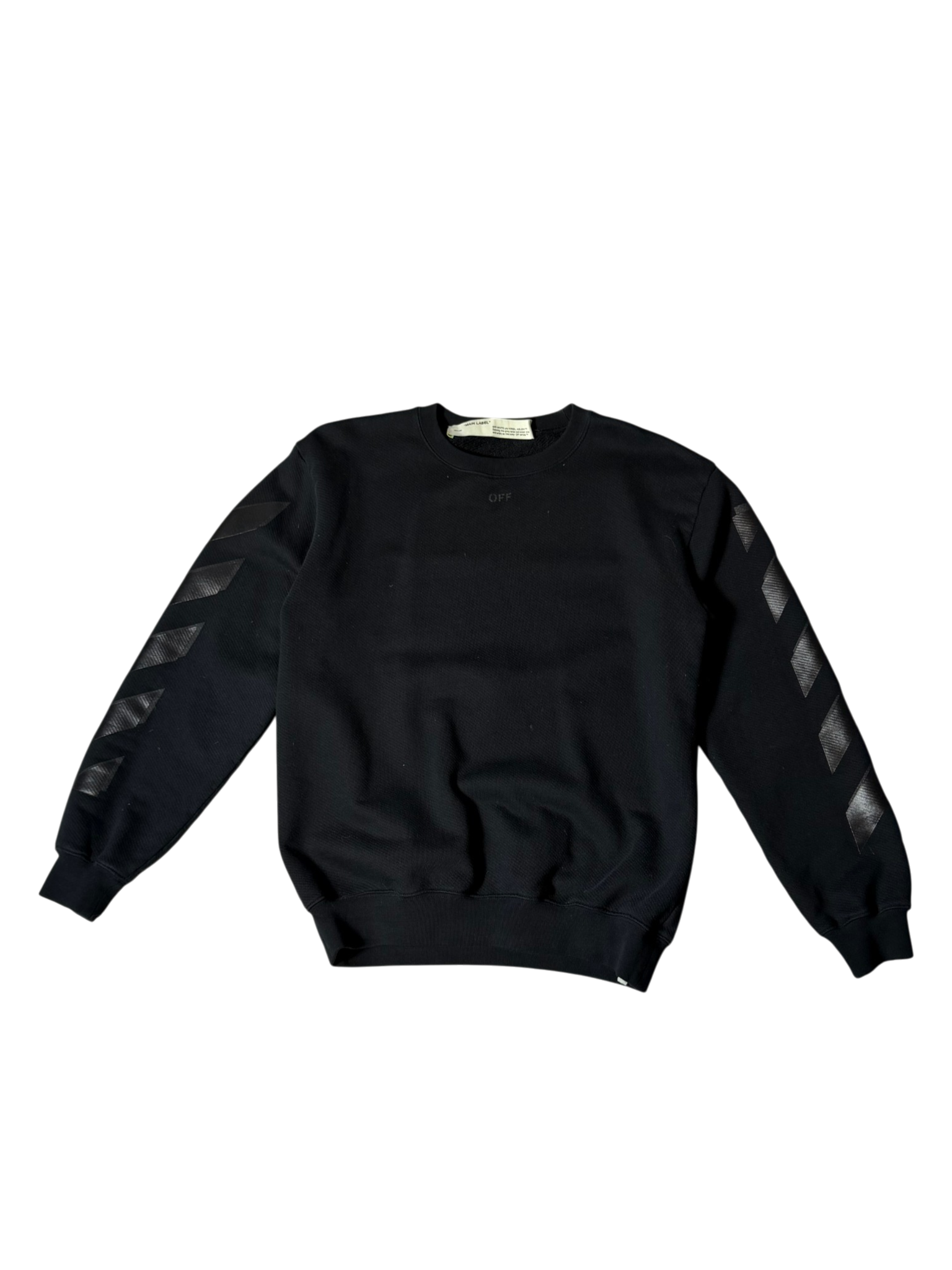 OFF-WHITE Black Rubber Arrow Sweatshirt