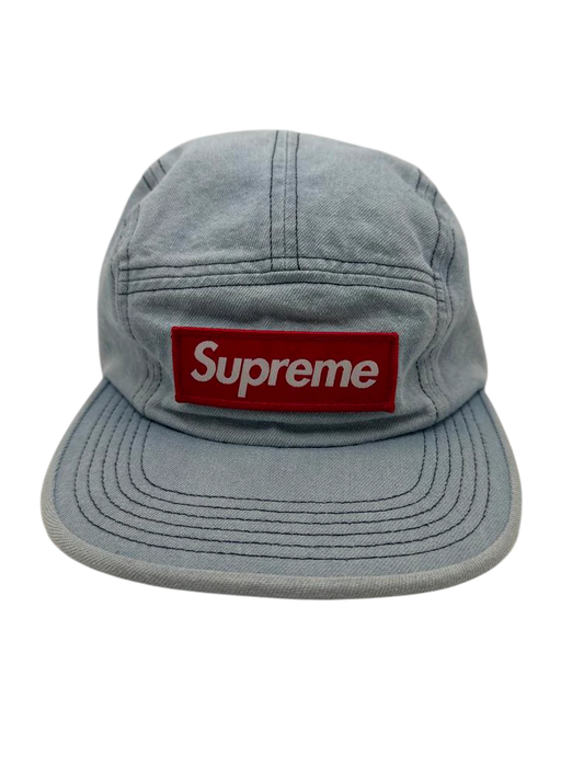 Supreme Washed Chino Twill Camp Cap (FW18) Denim