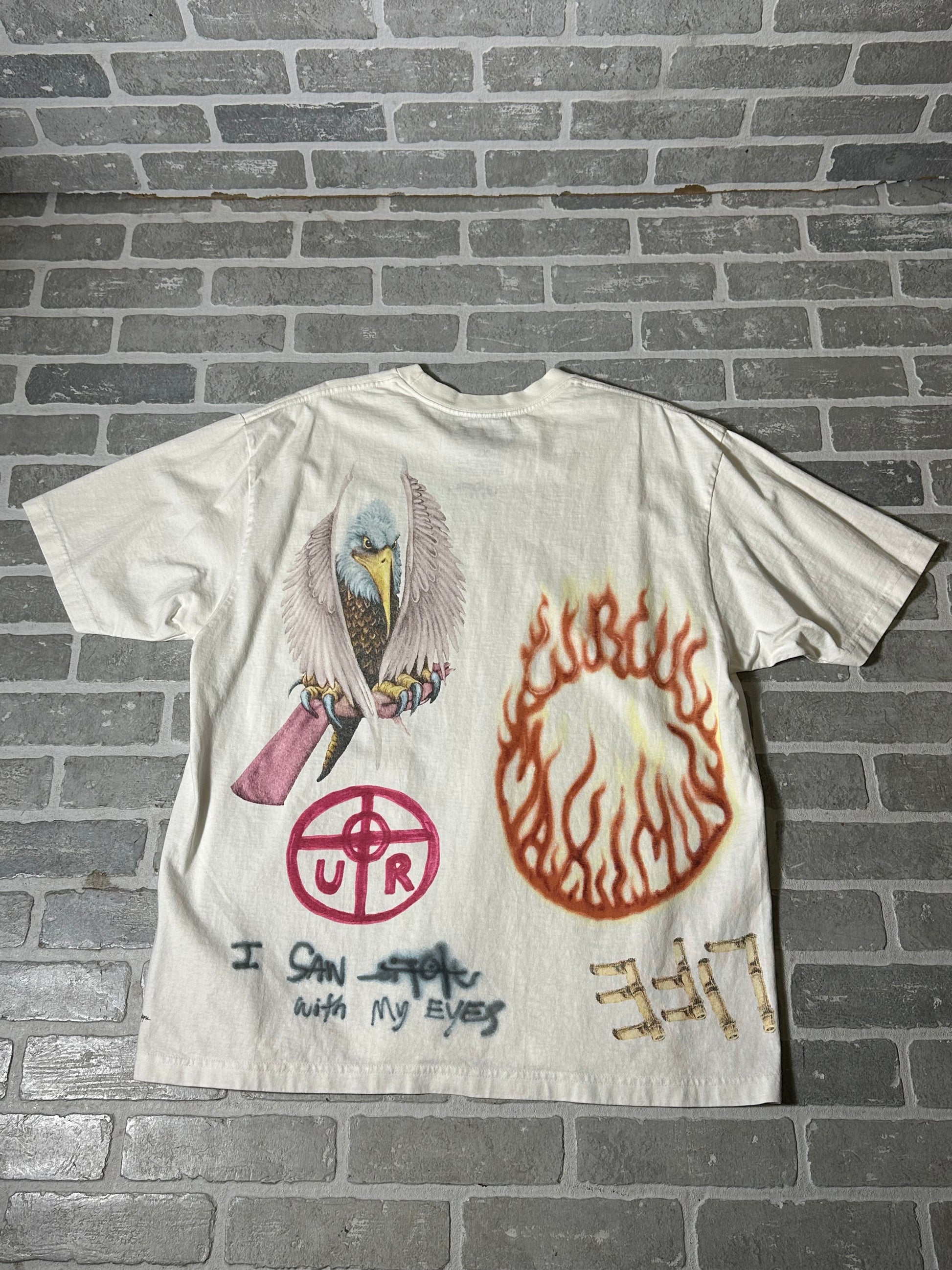 Utopia Tour T Shirt White Eagle On Back