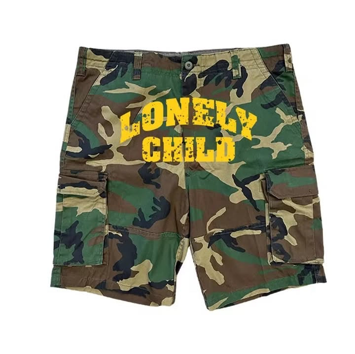 Lonely Child Camo Cargo Shorts