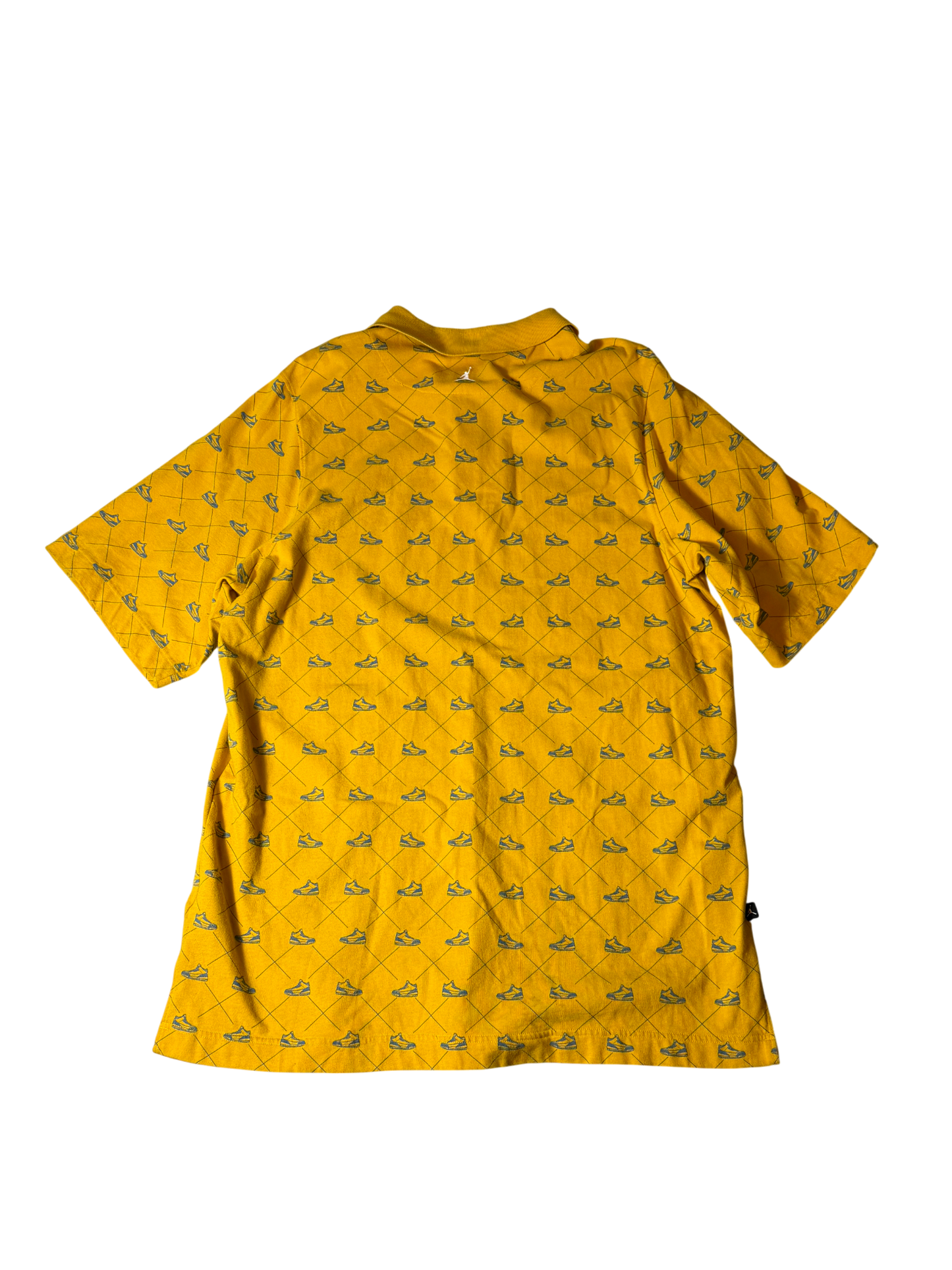 Jordan Button Up T Shirt Yellow