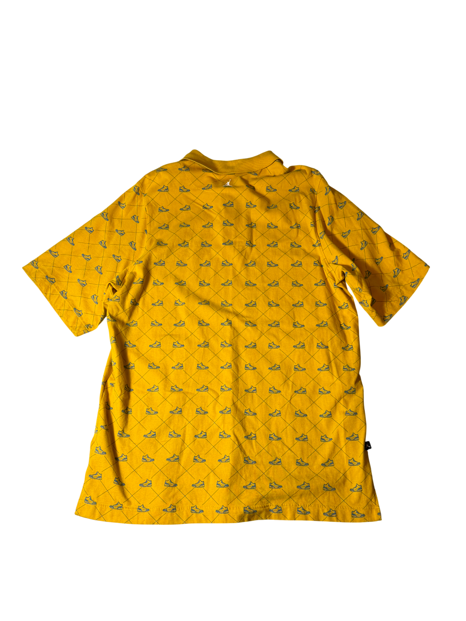 Jordan Button Up T Shirt Yellow