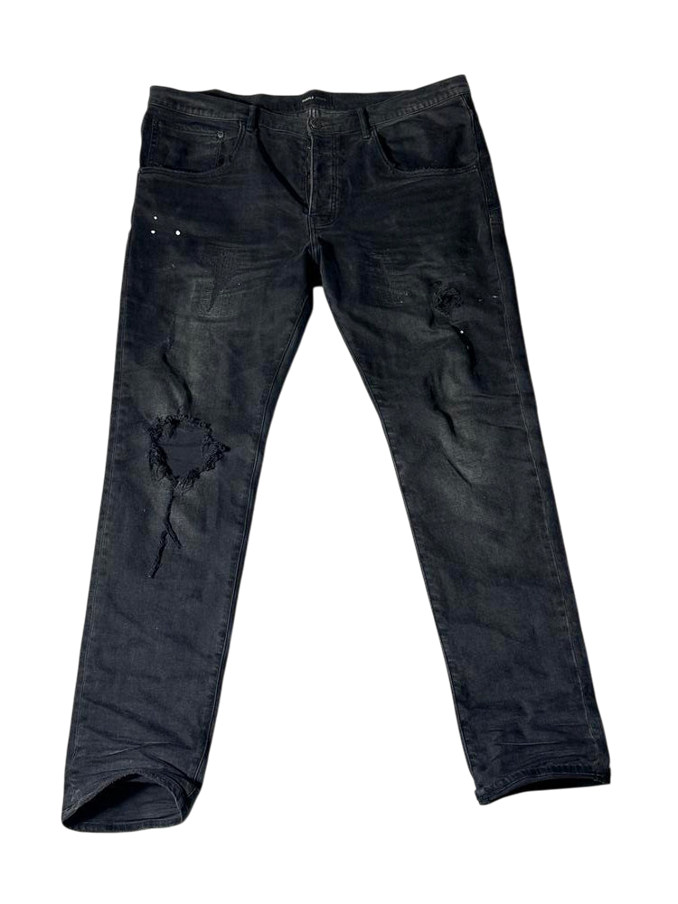 Purple Jeans All Black