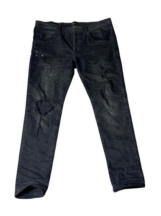 Purple Jeans All Black