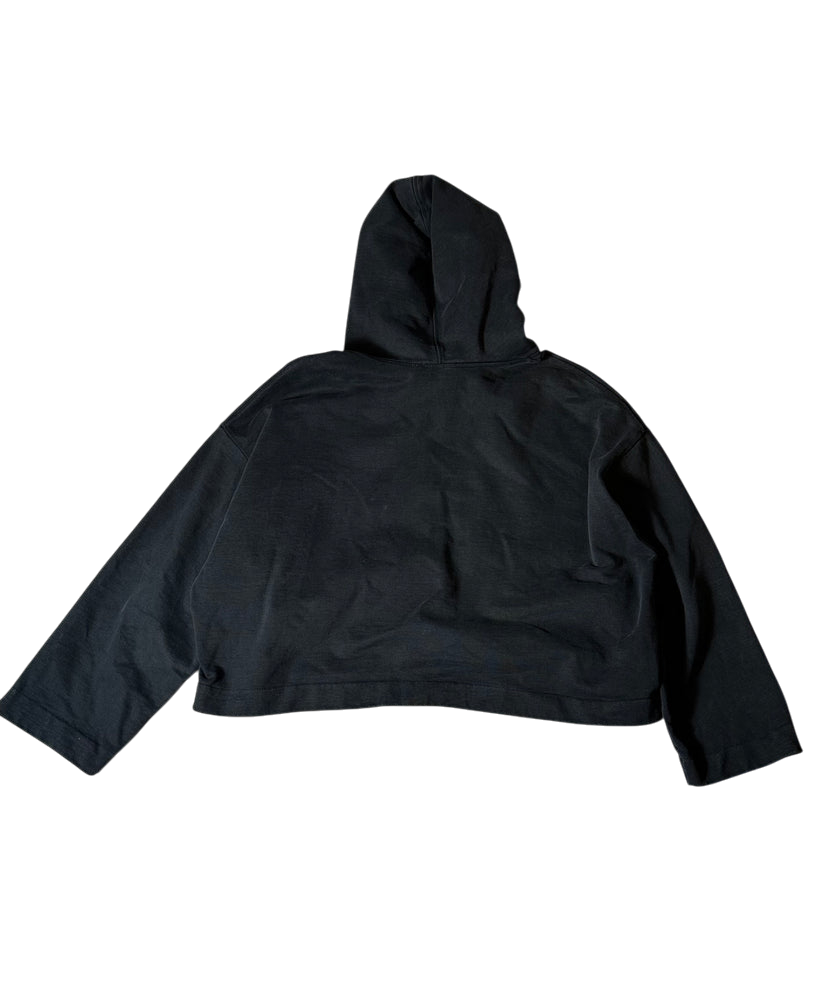 Acne Studios Cropped Hoodie Black