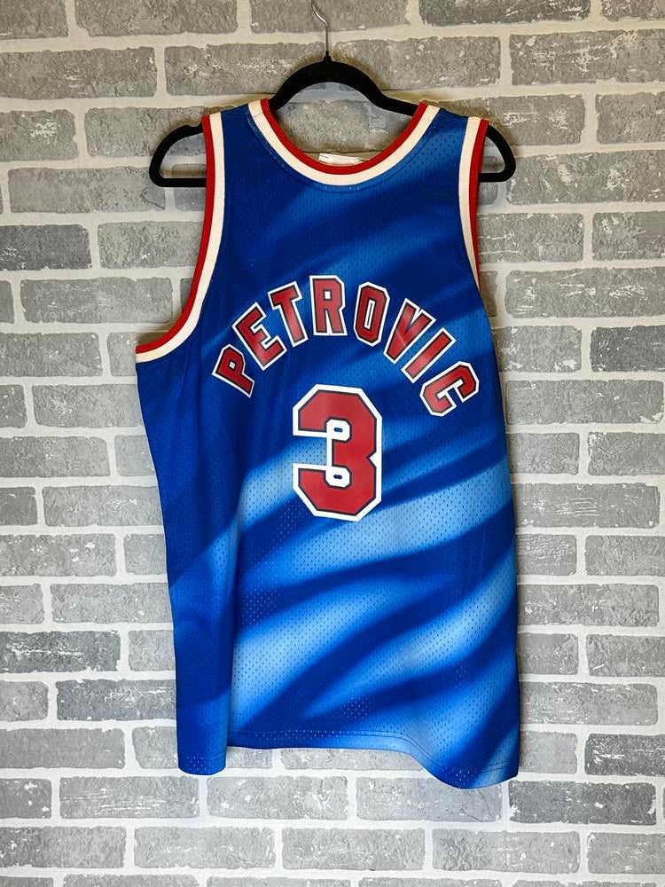 Mitchell & Ness NBA Kids Nets Petrovic Drazen 1992-93 Swingman Road Jersey Royal