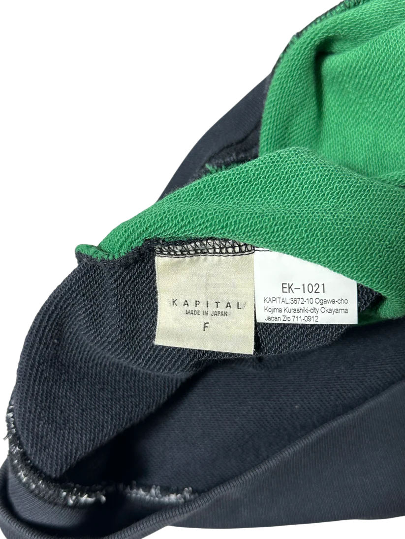 Kapital Long Sleeve Shirt Ribcage Green/Yellow