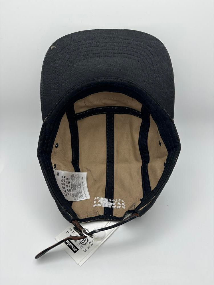 Supreme MM6 Maison Margiela Painted Camp Cap Black