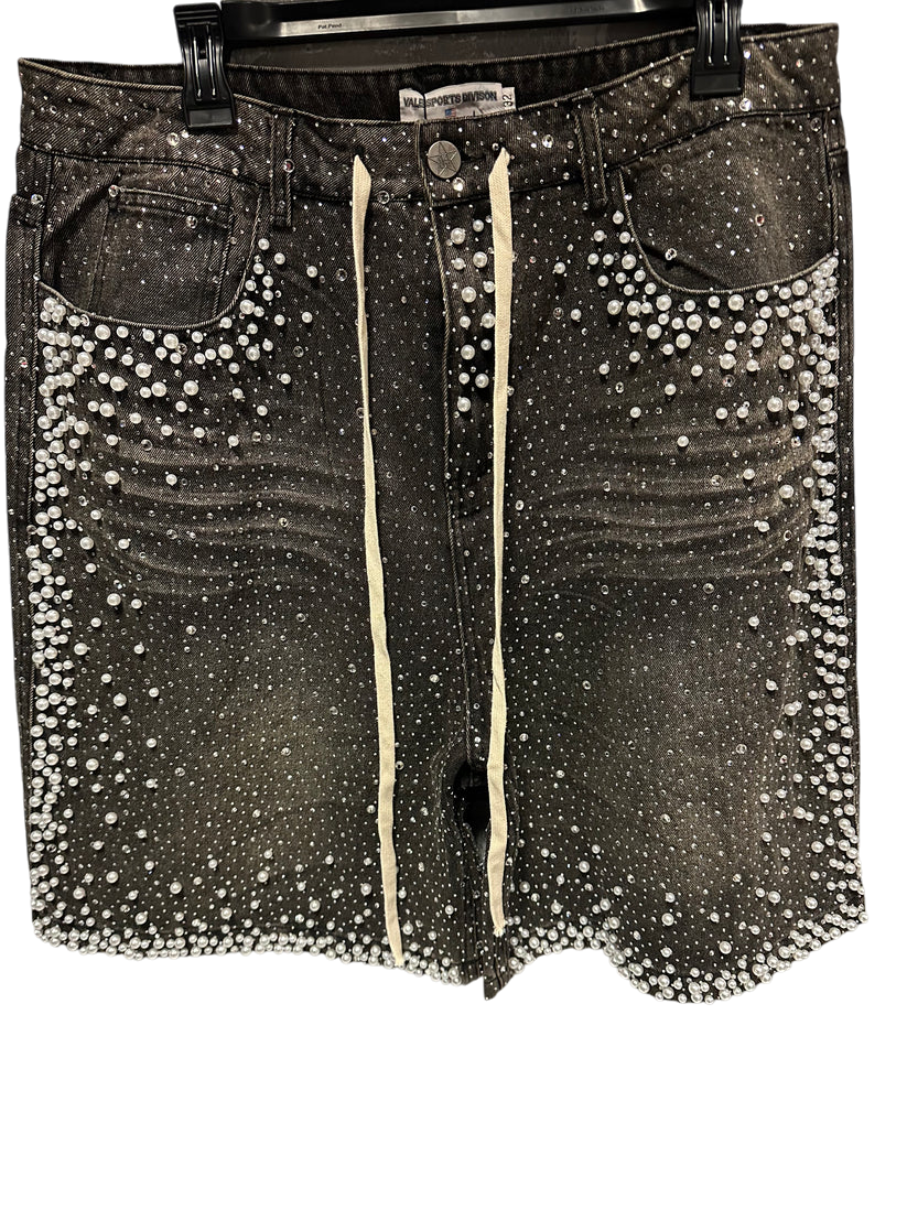 Vale Forever Black Rainstorm Jorts