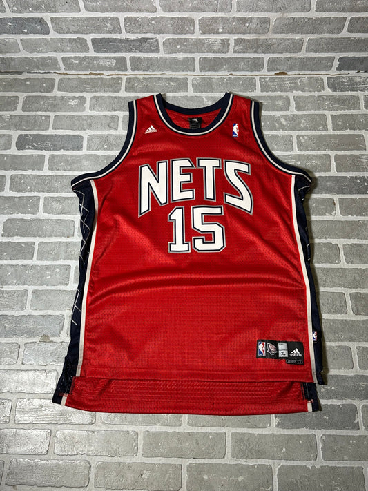 Adidas Nets Throwback Red Jersey Vince Carter
