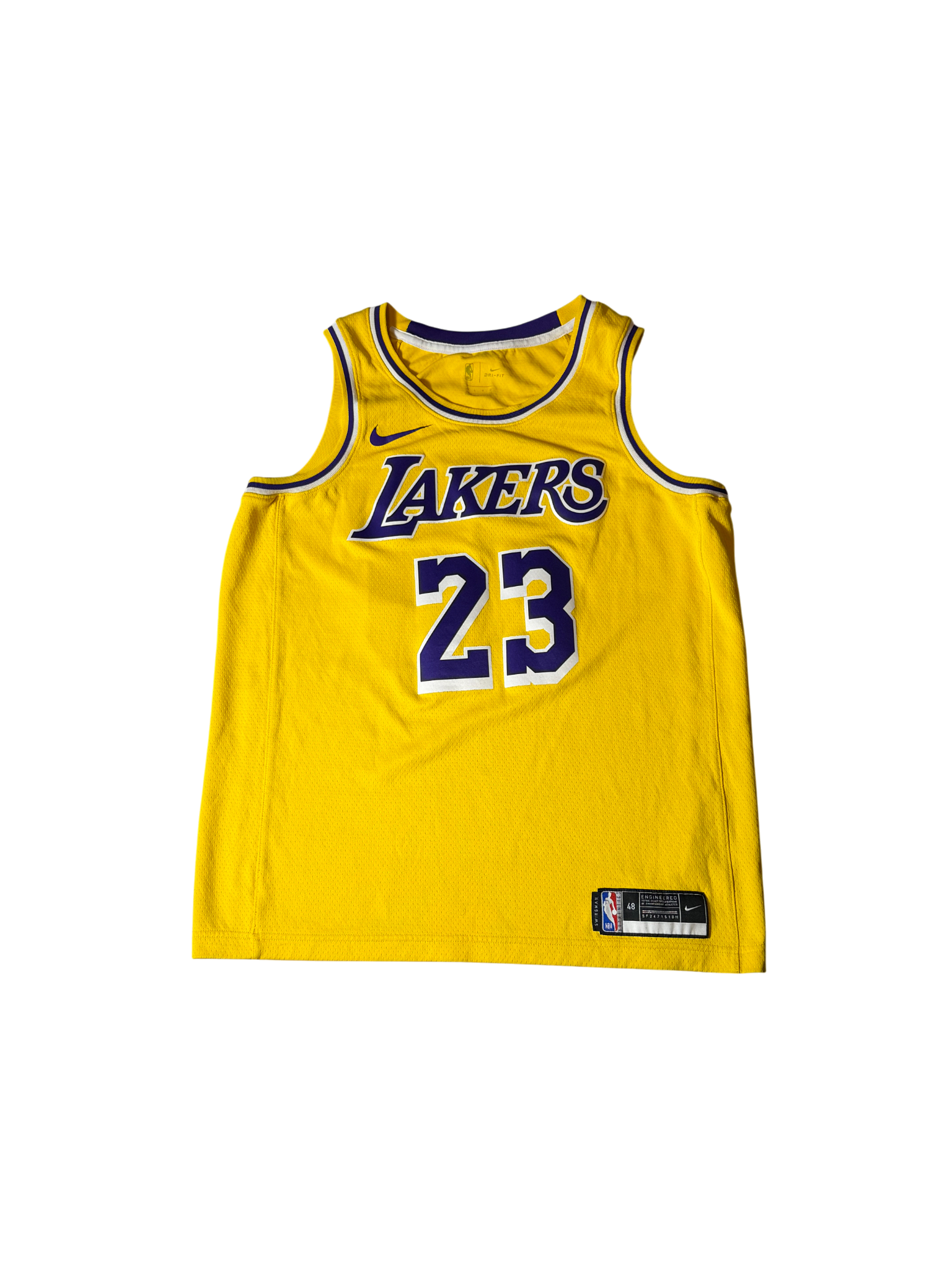 Nike LBJ Lakers Jersey Yellow/Purple