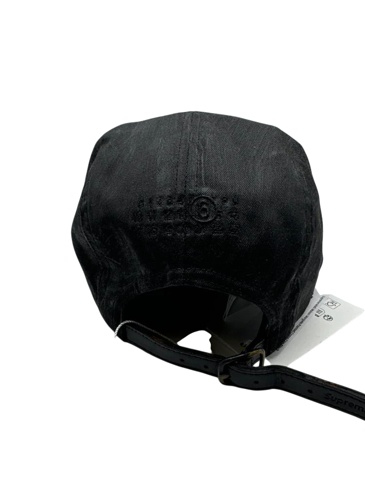 Supreme MM6 Maison Margiela Painted Camp Cap Black
