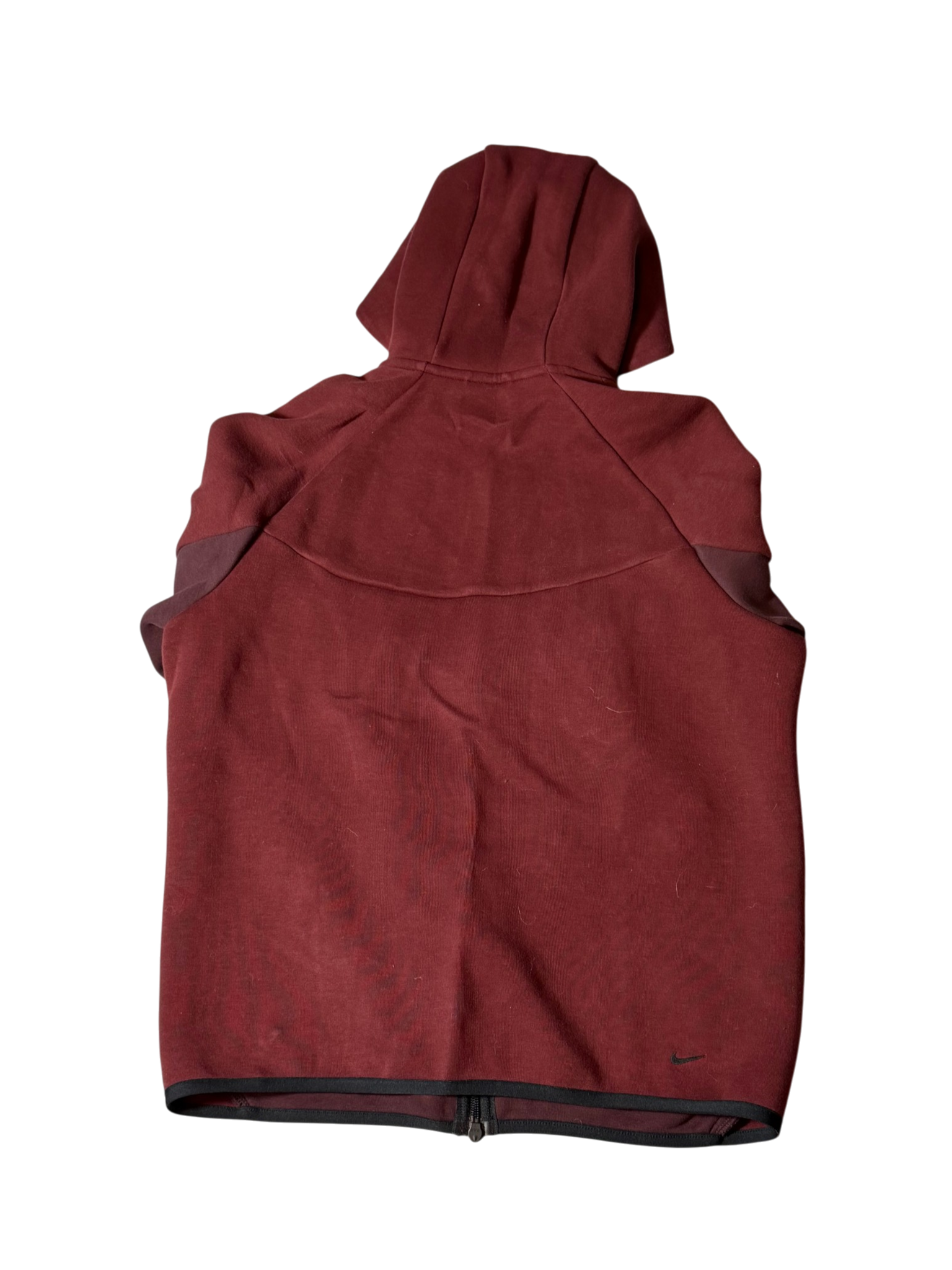 Nike Tech Fleece Windrunner Full Zip Hoodie Dark Team Red/Burgundy Crush-Black