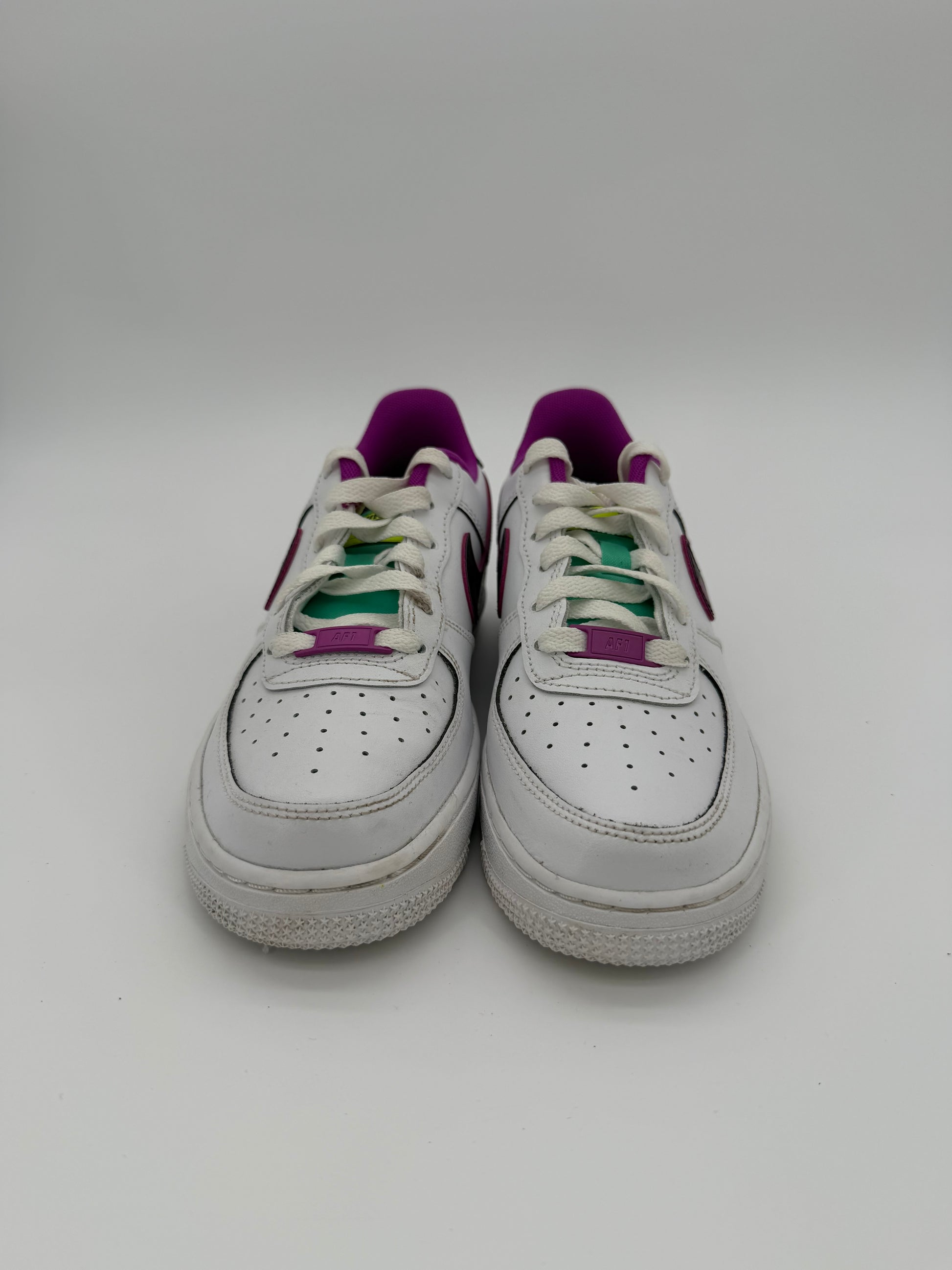 Nike Air Force 1 Low '07 LV8 Just Do It! White Vivid Purple (GS)